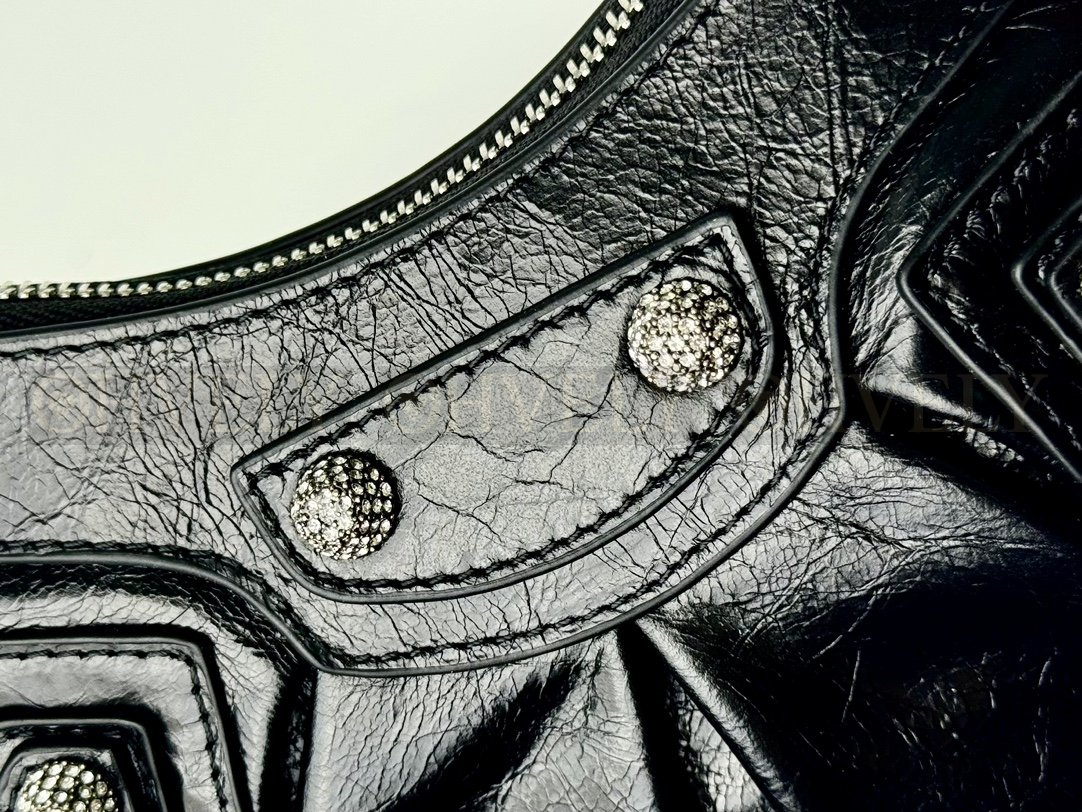 Balenciaga Le Cagole 스몰 숄더백 라인스톤(블랙) 상품 썸네일