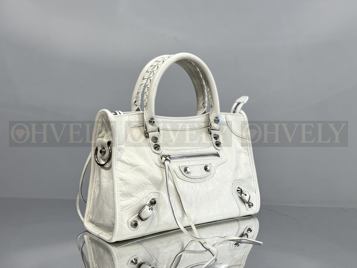 Balenciaga Le city 미디엄백(화이트)실버버클 상품 썸네일