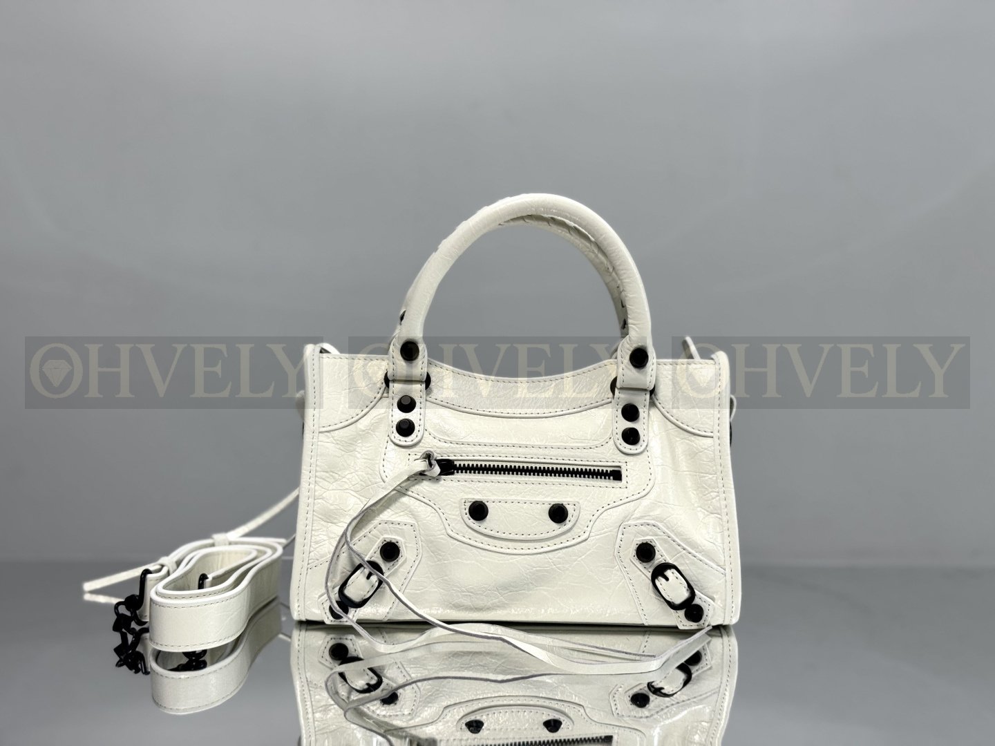 Balenciaga Le city 미니백(화이트)블랙버클