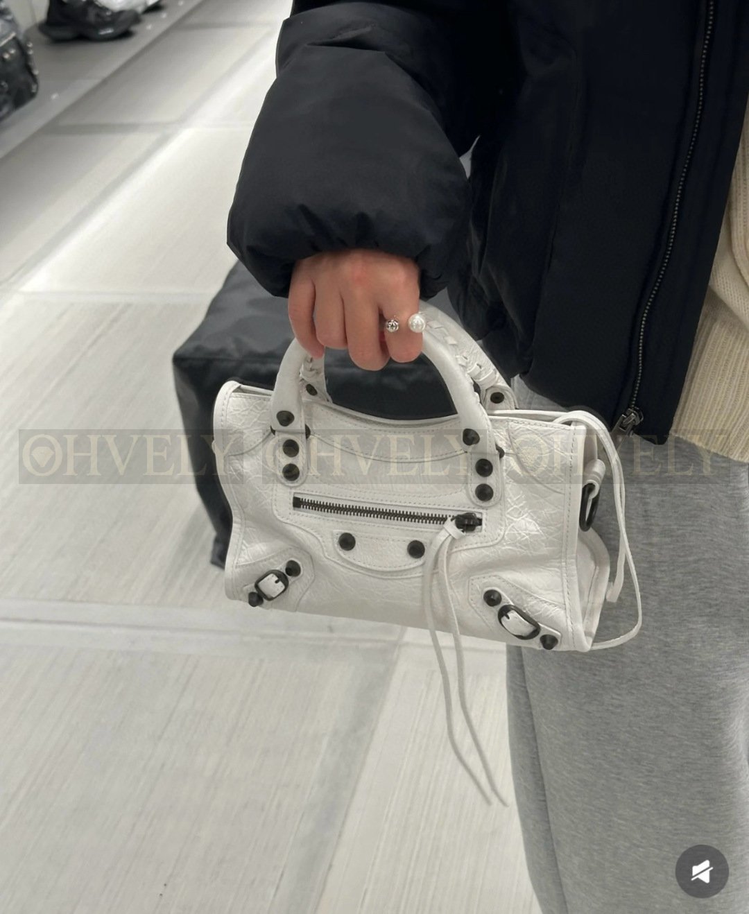 Balenciaga Le city 미니백(화이트)블랙버클 상품 썸네일