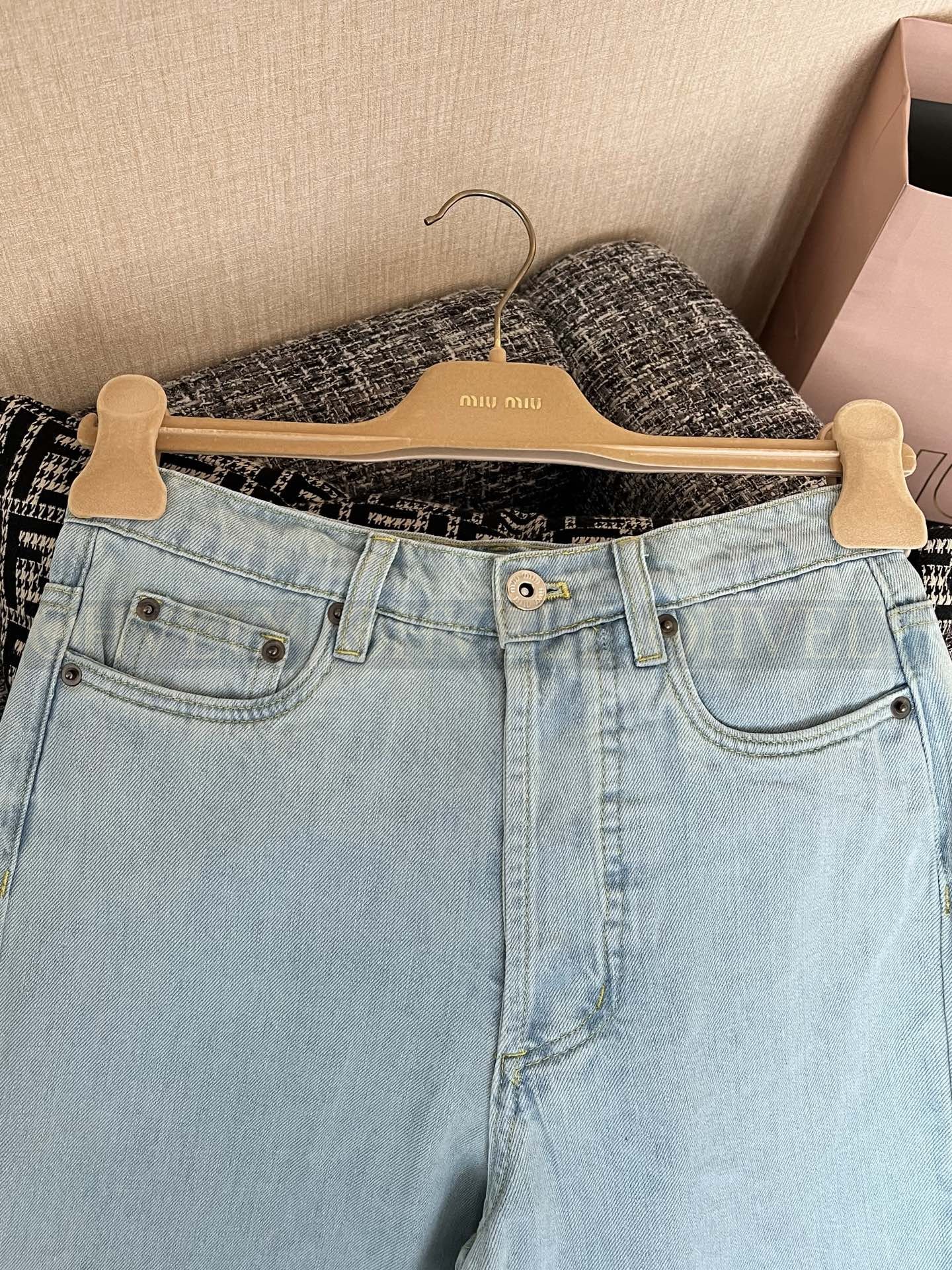 【 ZP버전 】miumiu 26ss 데님 진 상품 썸네일