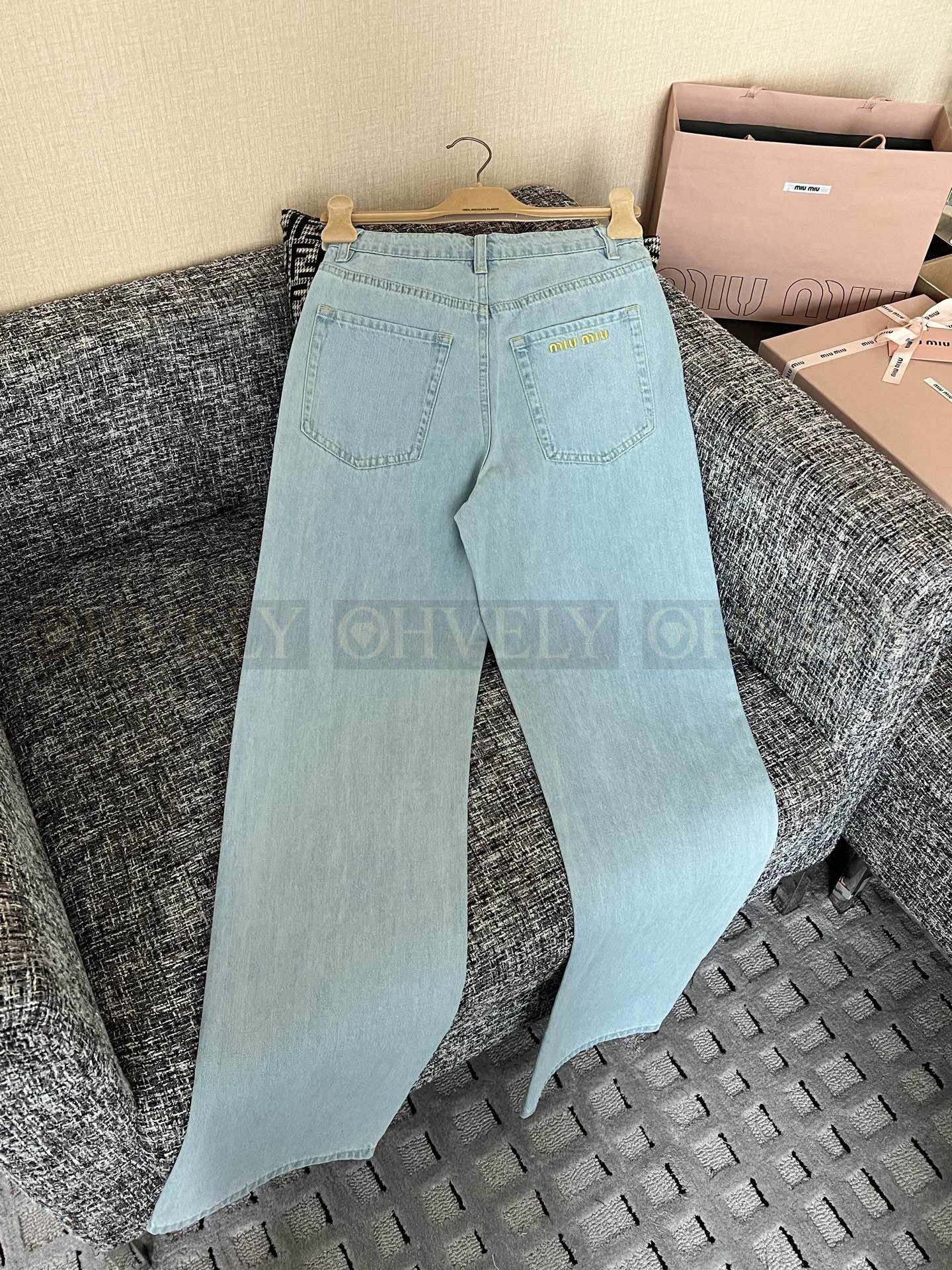 【 ZP버전 】miumiu 26ss 데님 진 상품 썸네일