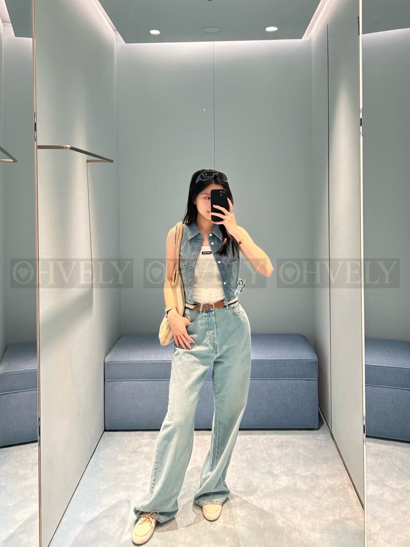【 ZP버전 】miumiu 26ss 데님 진 상품 썸네일