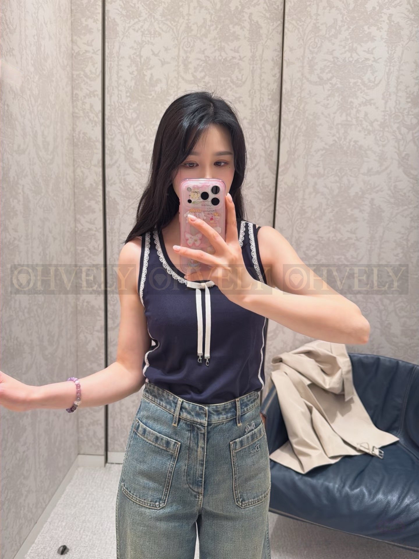 【 ZP버전 】스웨터 베스트(네이비 블루) 상품 썸네일