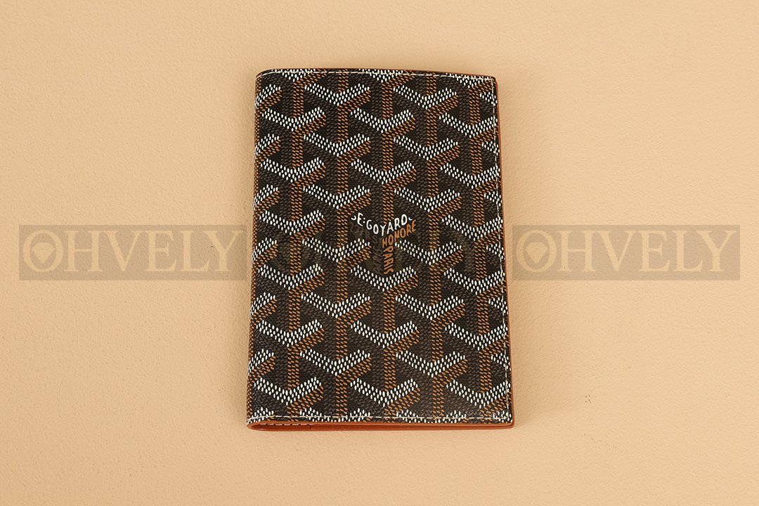 GOYARD 고야드 그르넬 여권 케이스 블랙 & 브라운