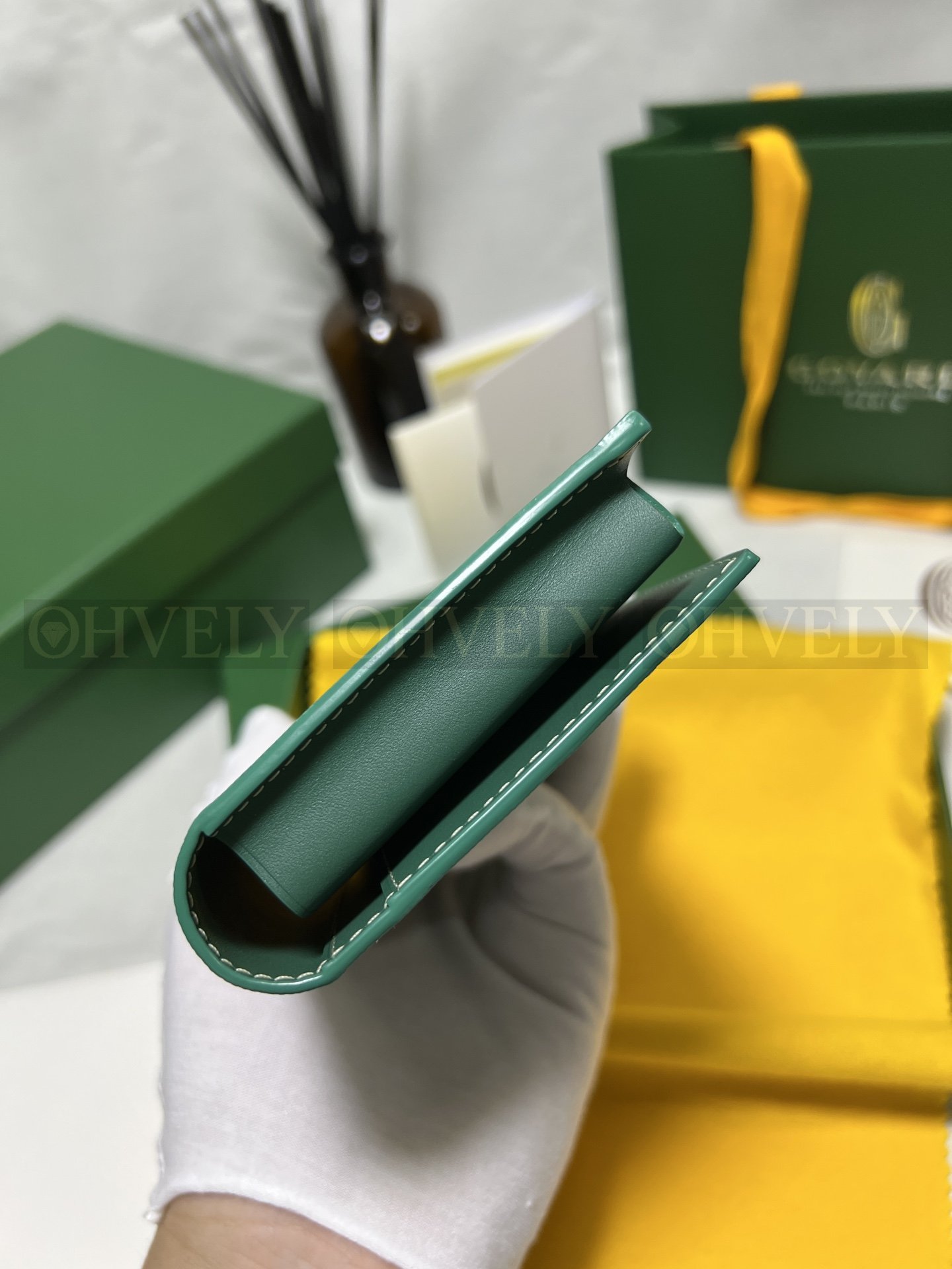 GOYARD 고야드 리슐리외 롱 수납 월렛 그린 상품 썸네일
