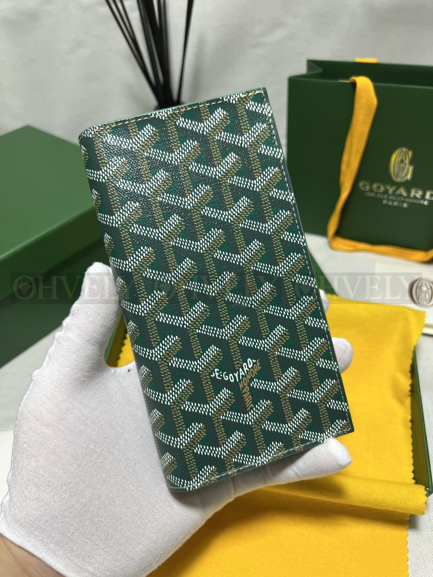 GOYARD 고야드 리슐리외 롱 수납 월렛 그린 상품 썸네일