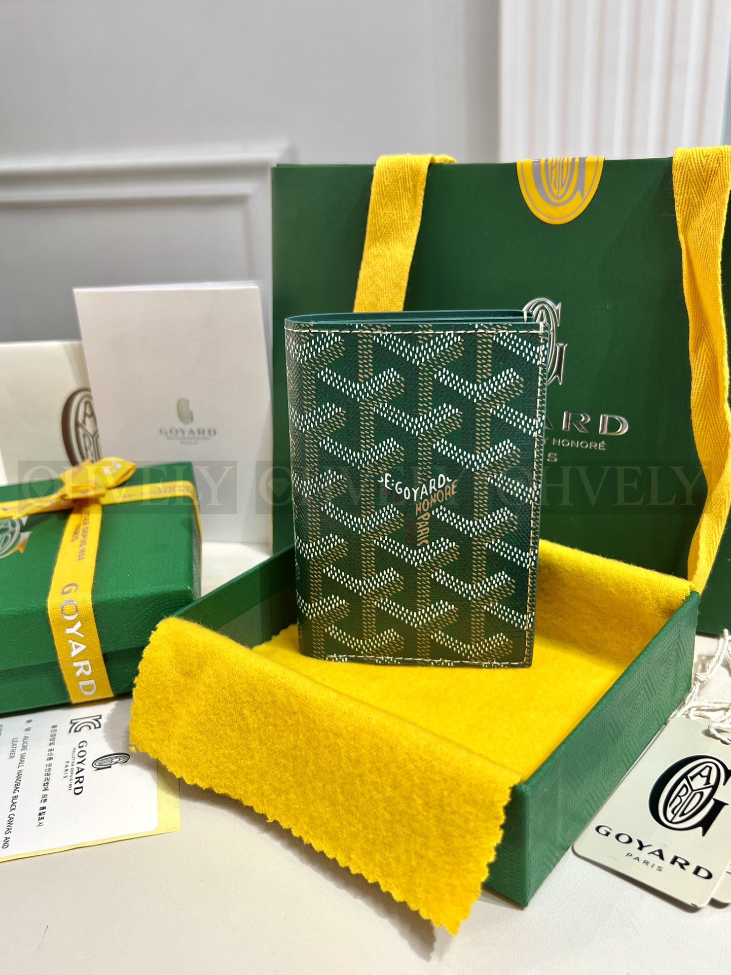GOYARD 고야드 인서트 빅투아르 카드 홀더 그린 상품 썸네일