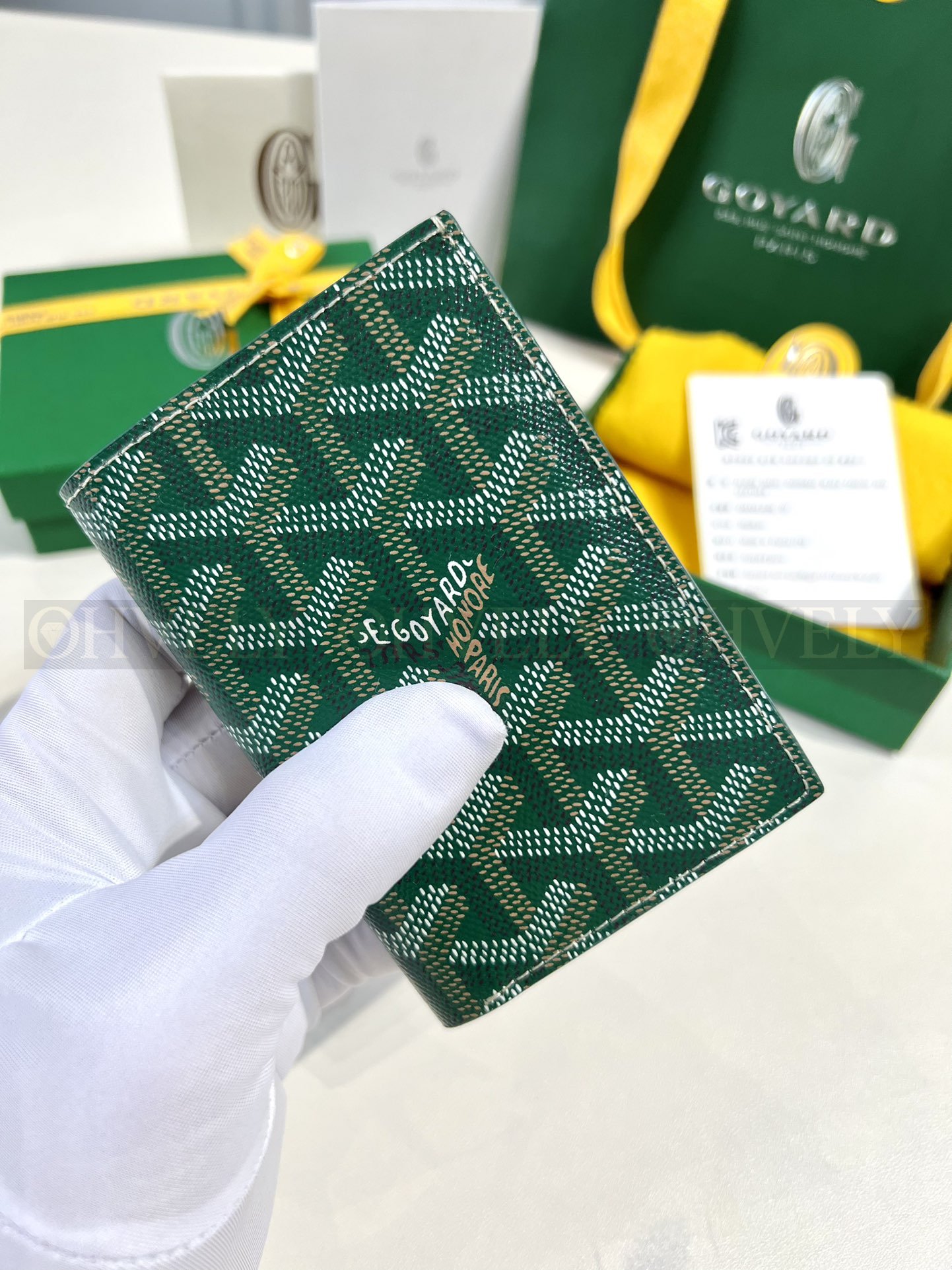 GOYARD 고야드 인서트 빅투아르 카드 홀더 그린 상품 썸네일