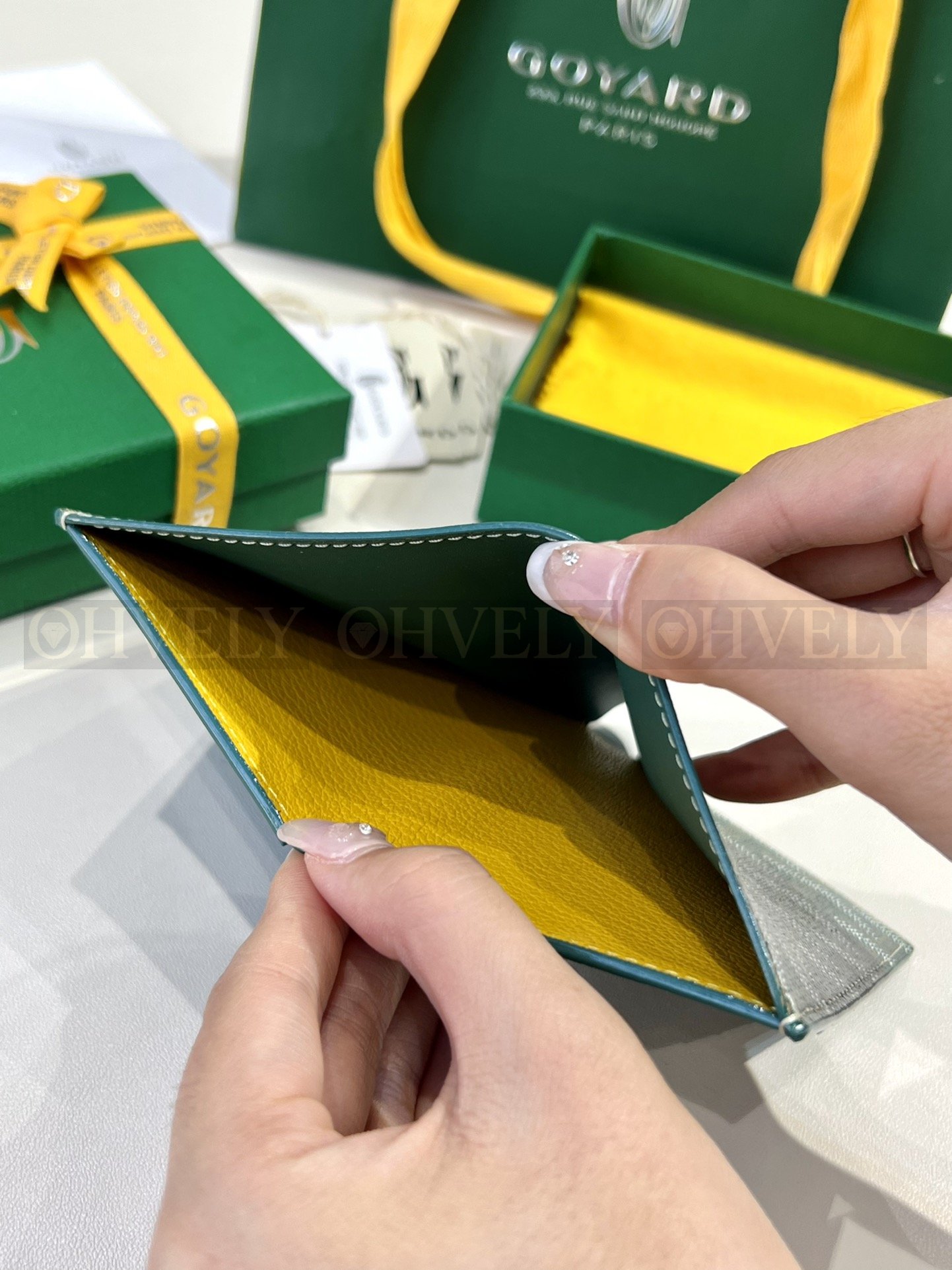GOYARD 고야드 인서트 빅투아르 카드 홀더 그린 상품 썸네일