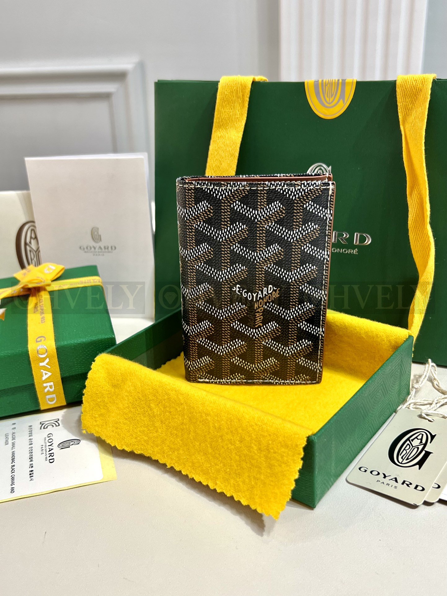 GOYARD 고야드 인서트 빅투아르 카드 홀더 블랙&브라운 상품 썸네일