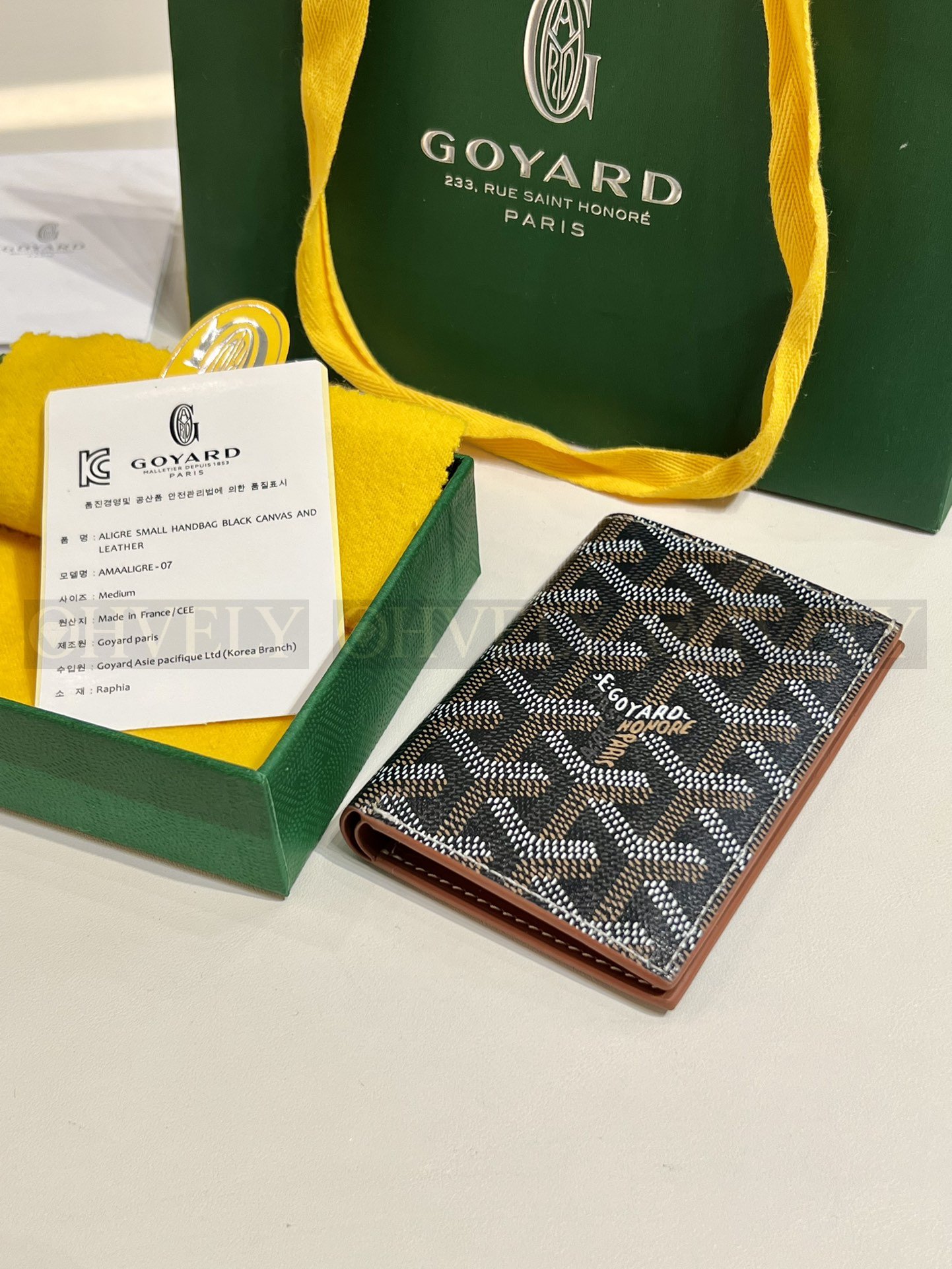 GOYARD 고야드 인서트 빅투아르 카드 홀더 블랙&브라운 상품 썸네일