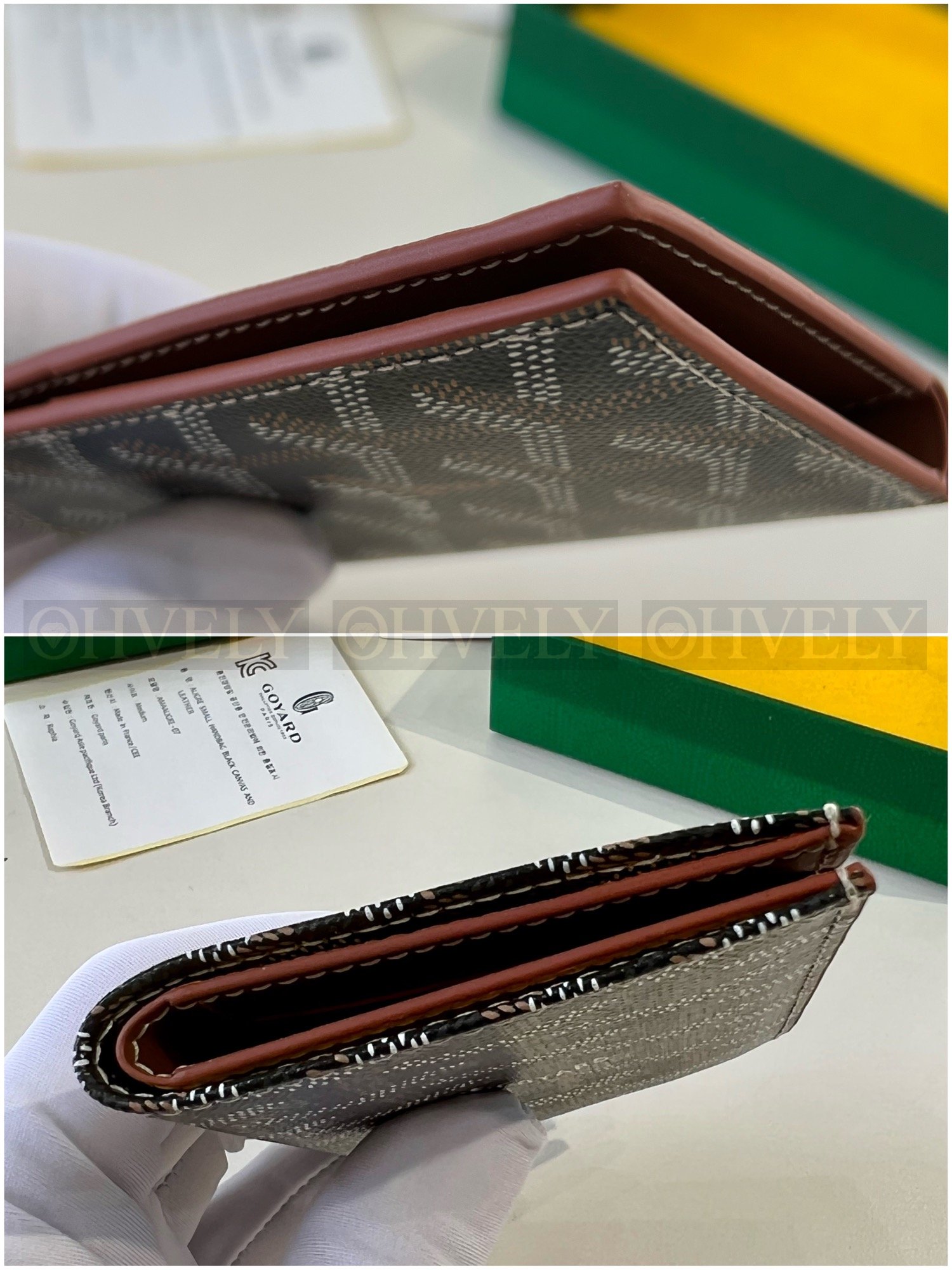 GOYARD 고야드 인서트 빅투아르 카드 홀더 블랙&브라운 상품 썸네일
