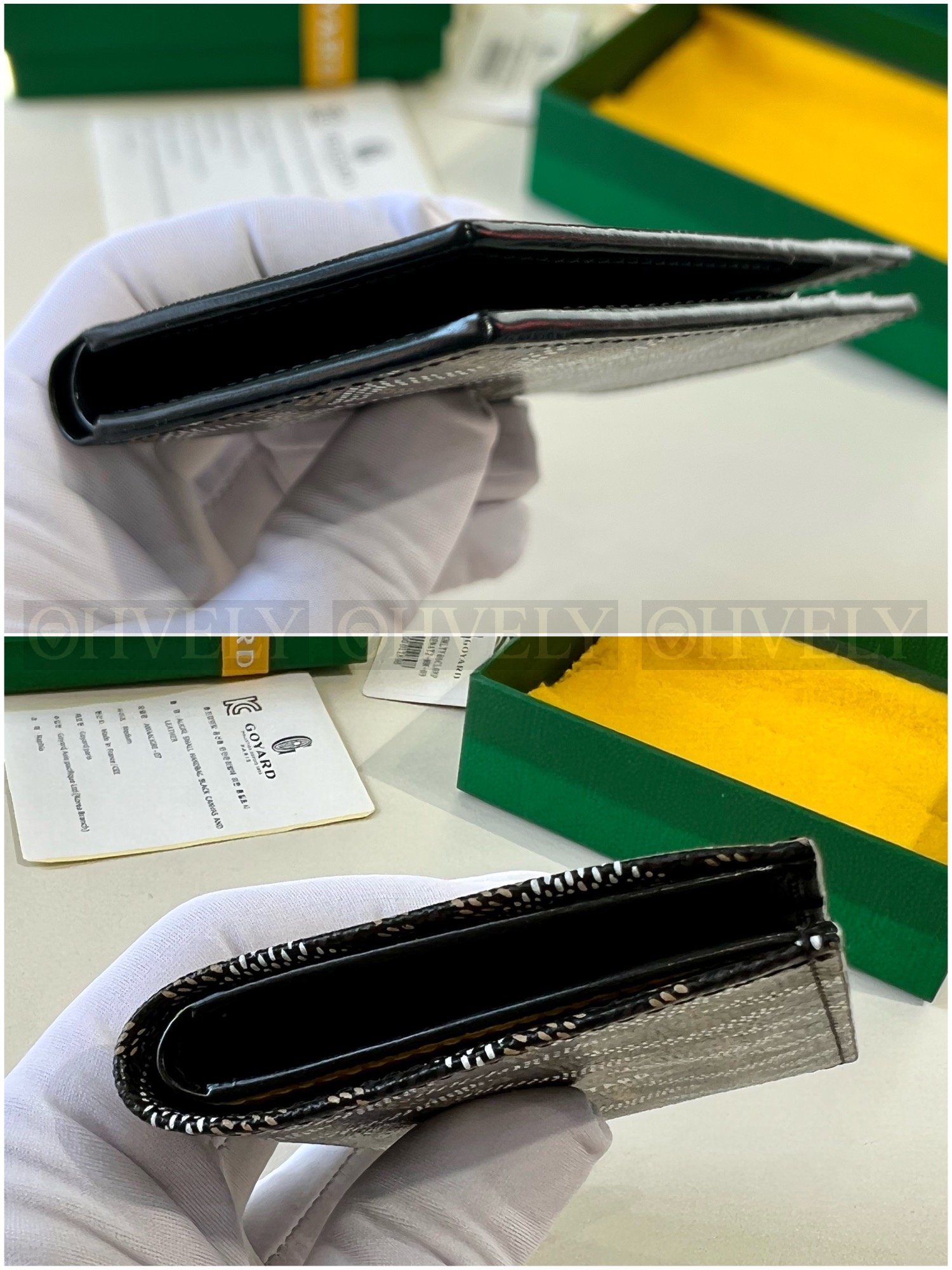 GOYARD 고야드 인서트 빅투아르 카드 홀더 블랙&옐로우 상품 썸네일