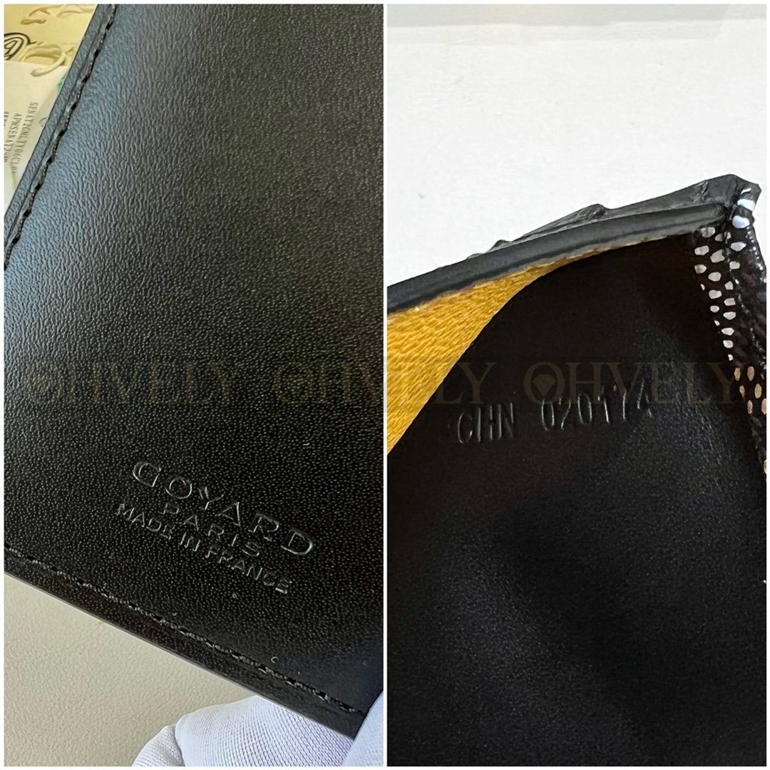GOYARD 고야드 인서트 빅투아르 카드 홀더 블랙&옐로우 상품 썸네일