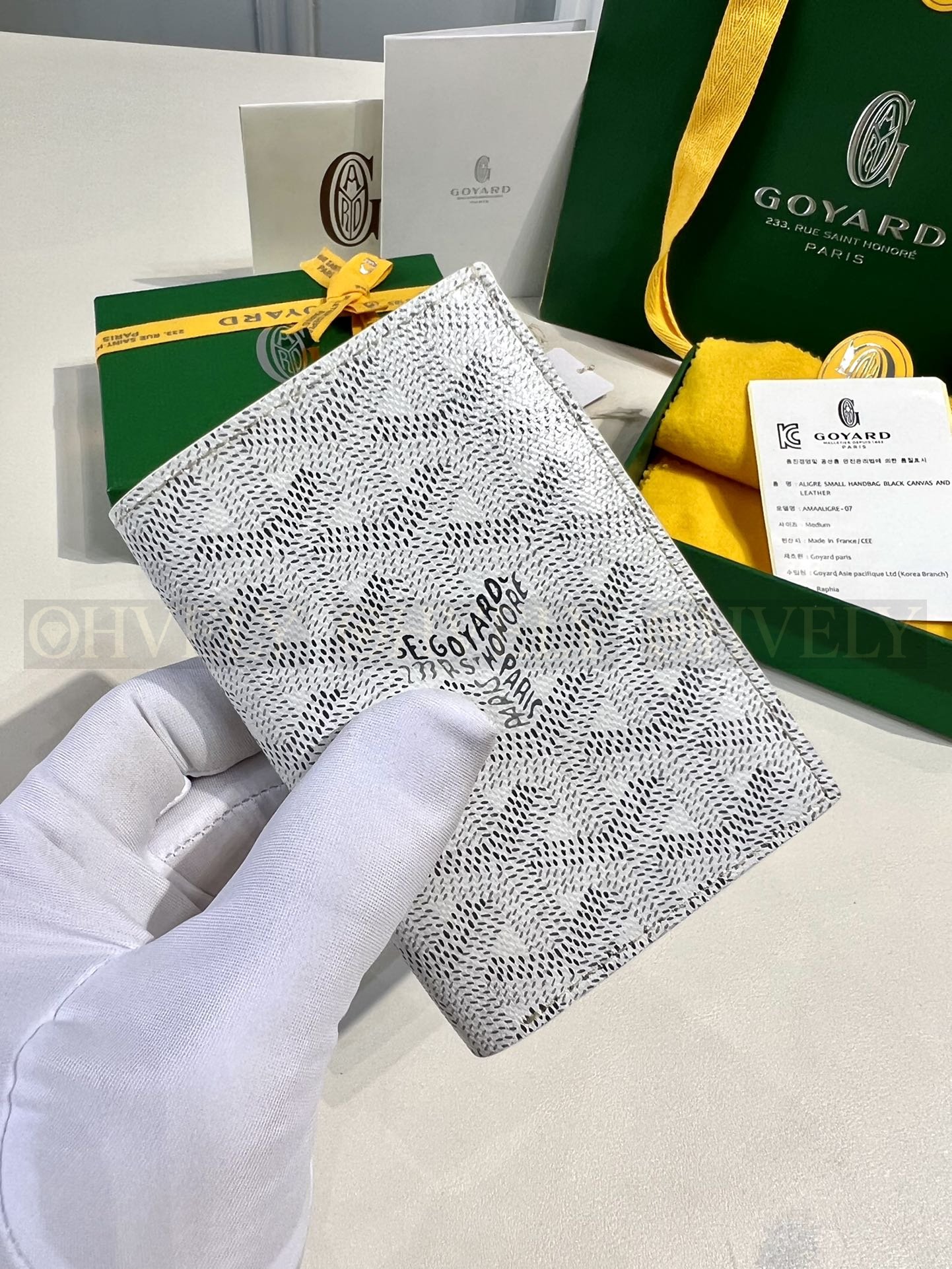 GOYARD 고야드 인서트 빅투아르 카드 홀더 화이트 상품 썸네일