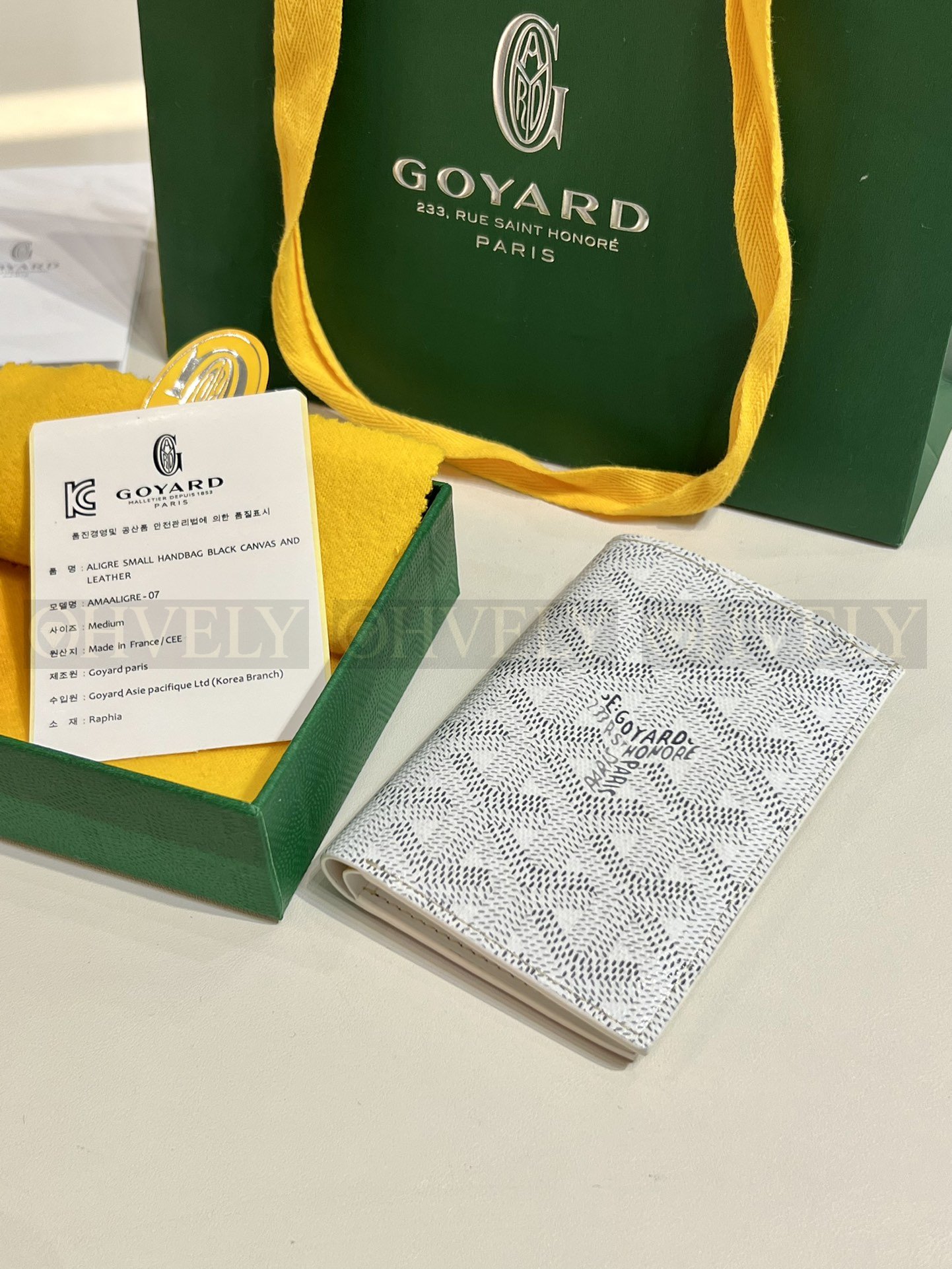 GOYARD 고야드 인서트 빅투아르 카드 홀더 화이트 상품 썸네일