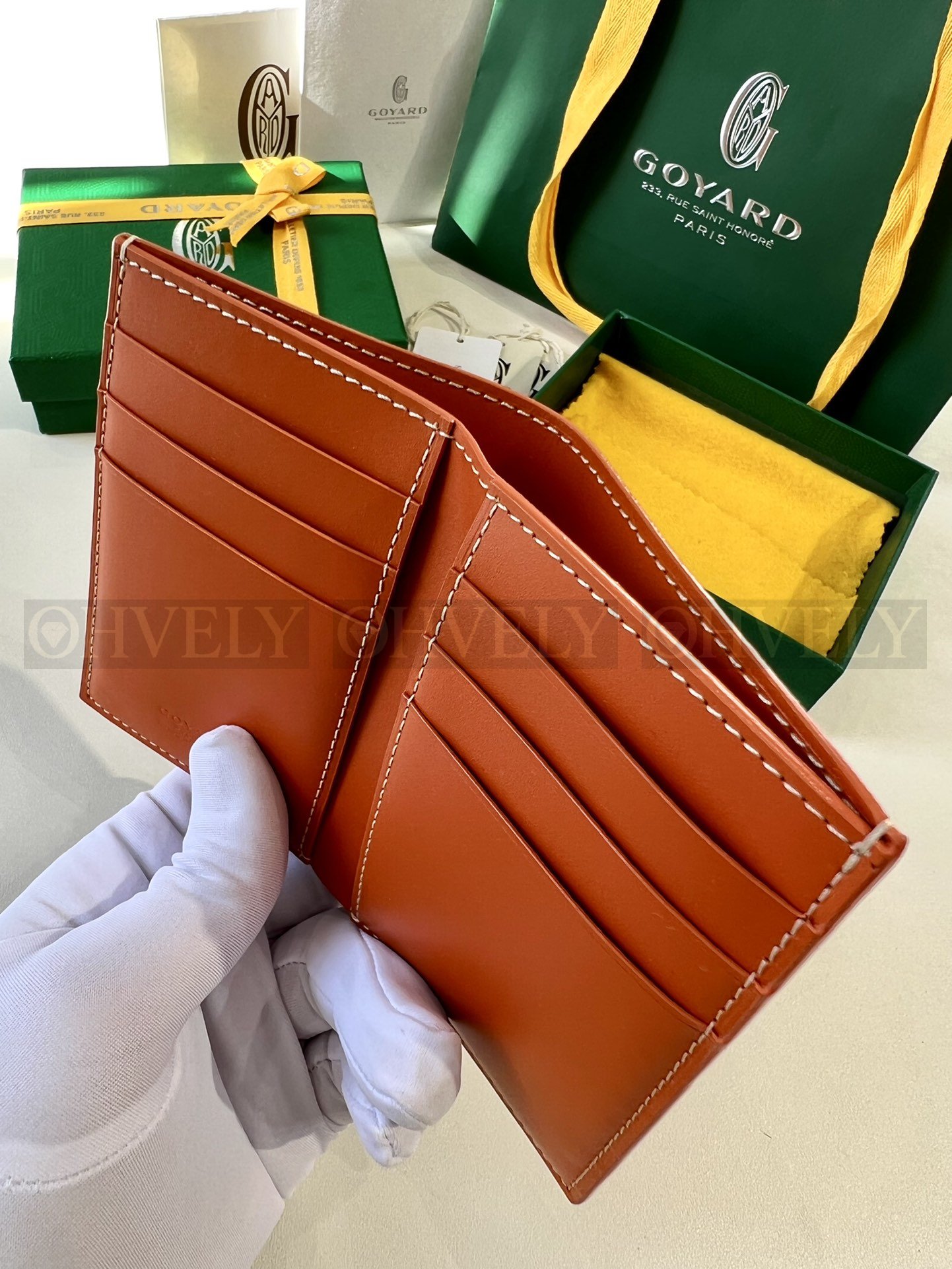 GOYARD 고야드 인서트 빅투아르 카드 홀더 오렌지 상품 썸네일