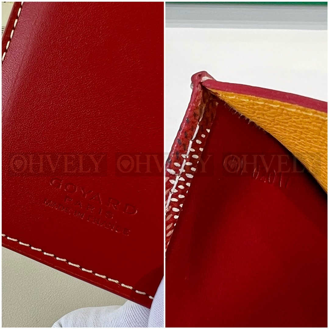 GOYARD 고야드 인서트 빅투아르 카드 홀더 레드&옐로우 상품 썸네일