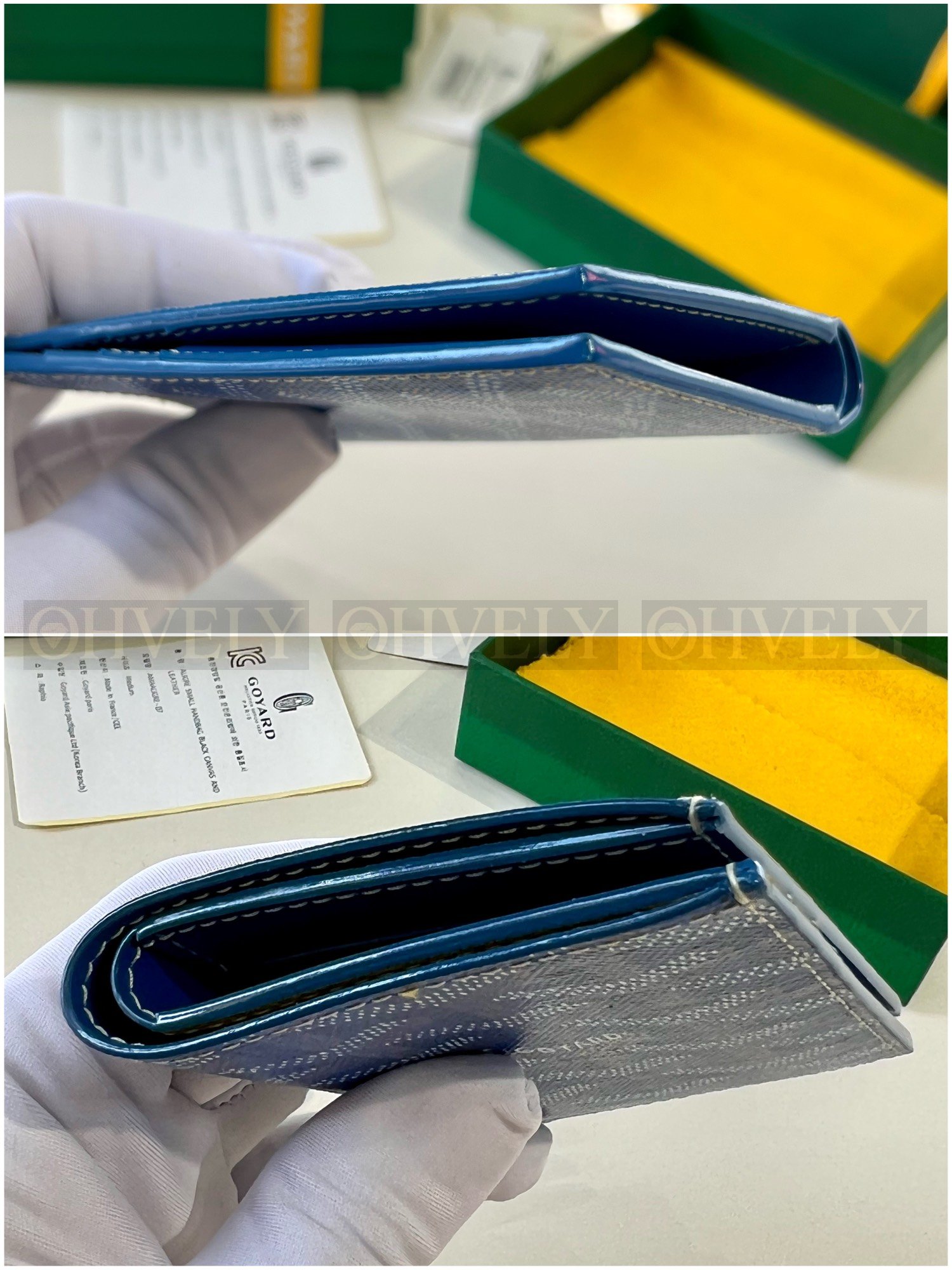 GOYARD 고야드 인서트 빅투아르 카드 홀더 블루&옐로우 상품 썸네일