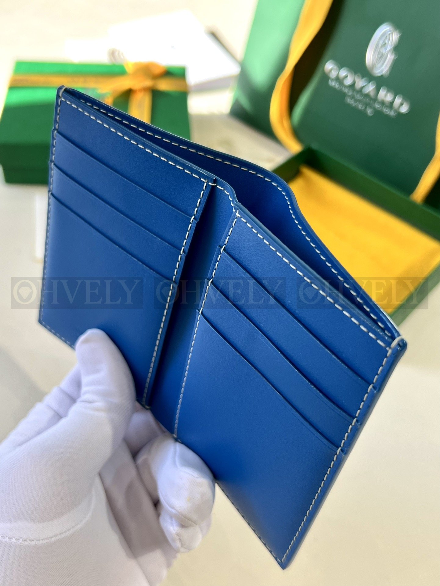 GOYARD 고야드 인서트 빅투아르 카드 홀더 블루&옐로우 상품 썸네일