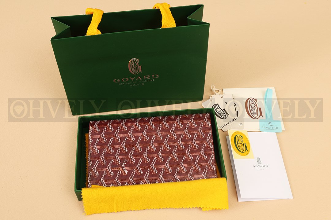GOYARD 고야드 리슐리외 롱 카드 홀더 레드와인 상품 썸네일