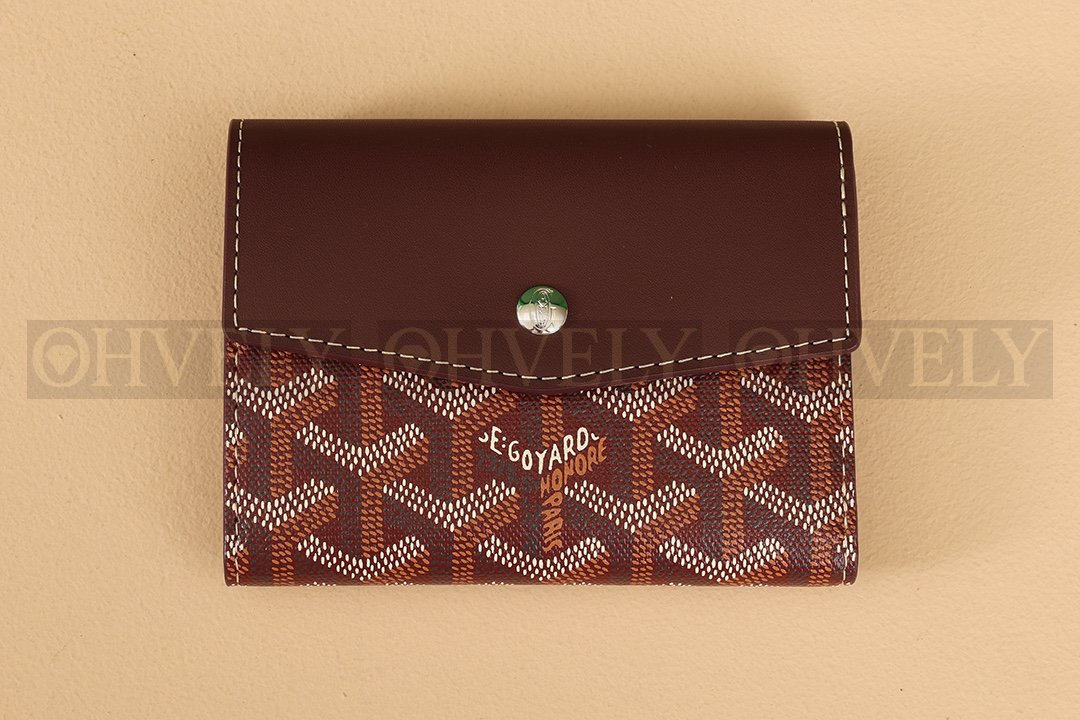 GOYARD 고야드 빅투아르 컴팩트 월렛 레드와인
