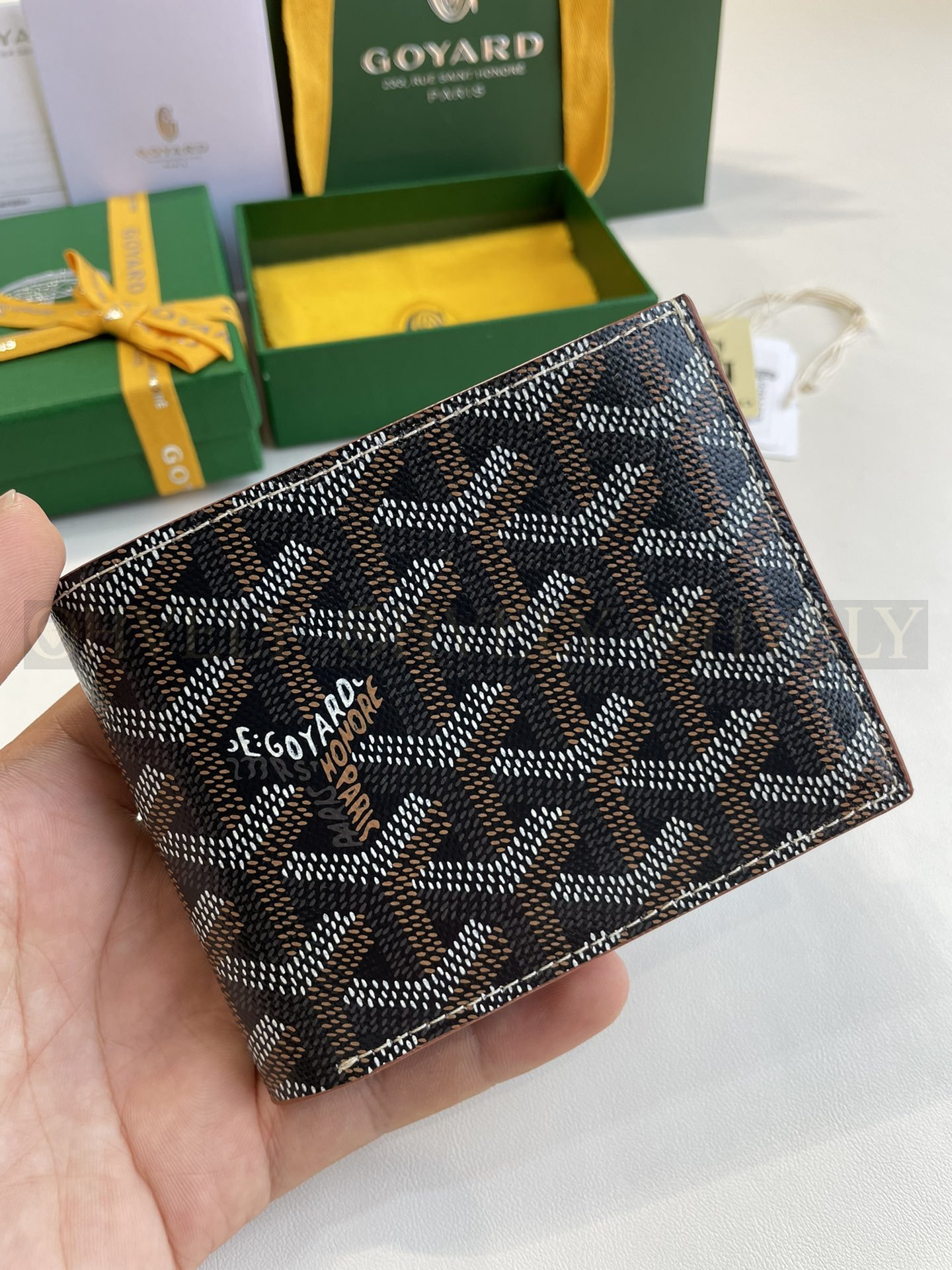 GOYARD 고야드 빅투아르 반지갑 블랙&브라운 상품 썸네일