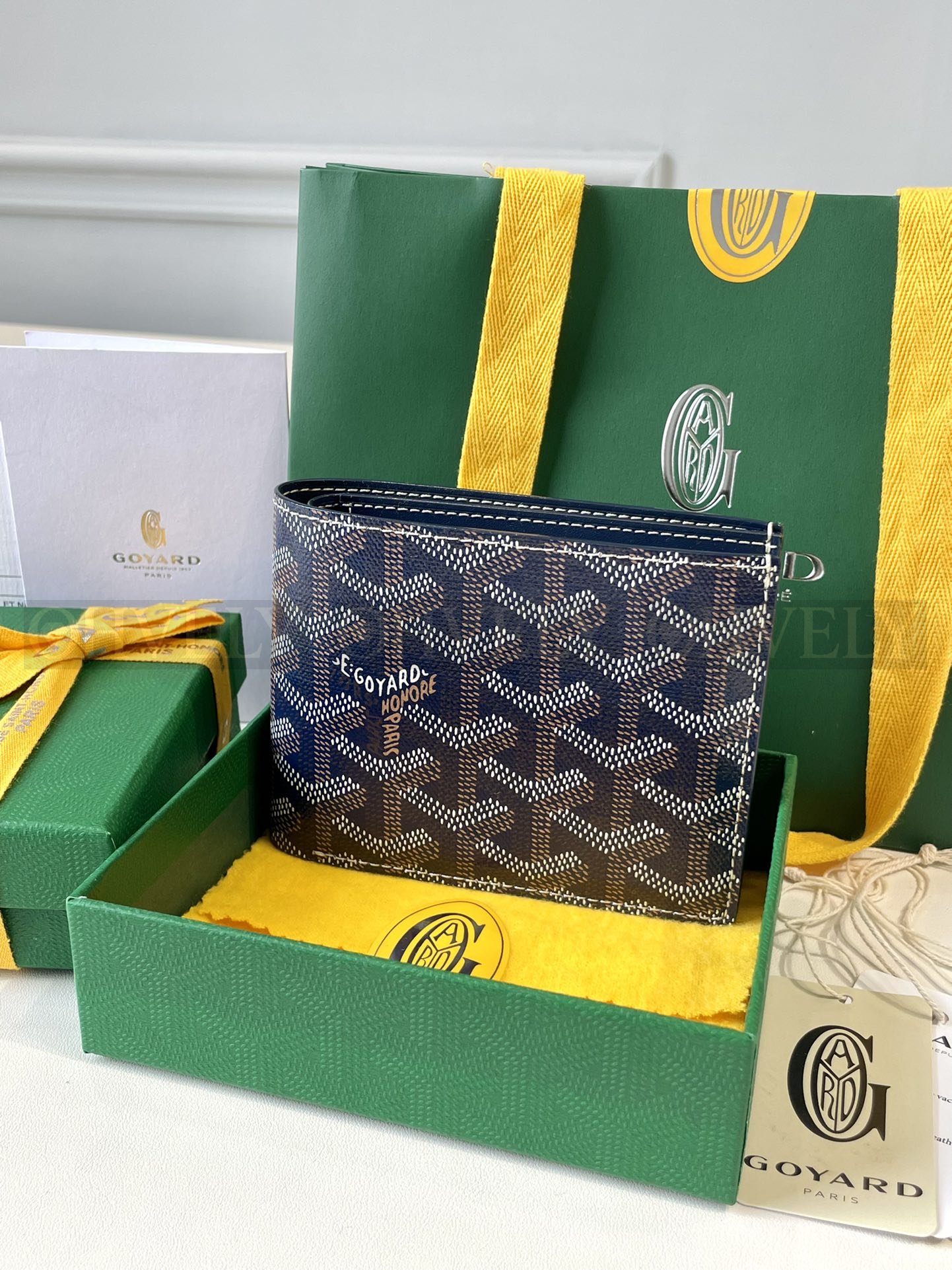 GOYARD 고야드 빅투아르 반지갑 네이비 상품 썸네일