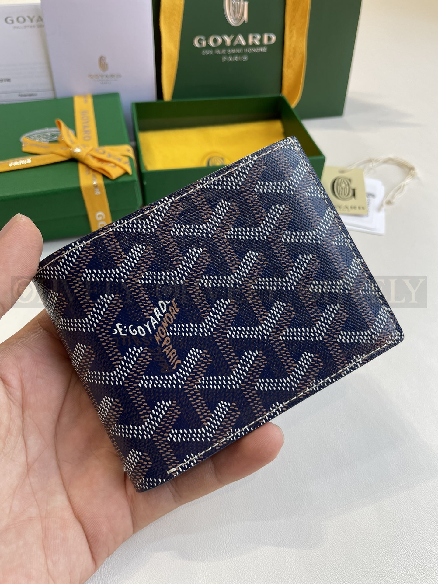 GOYARD 고야드 빅투아르 반지갑 네이비 상품 썸네일