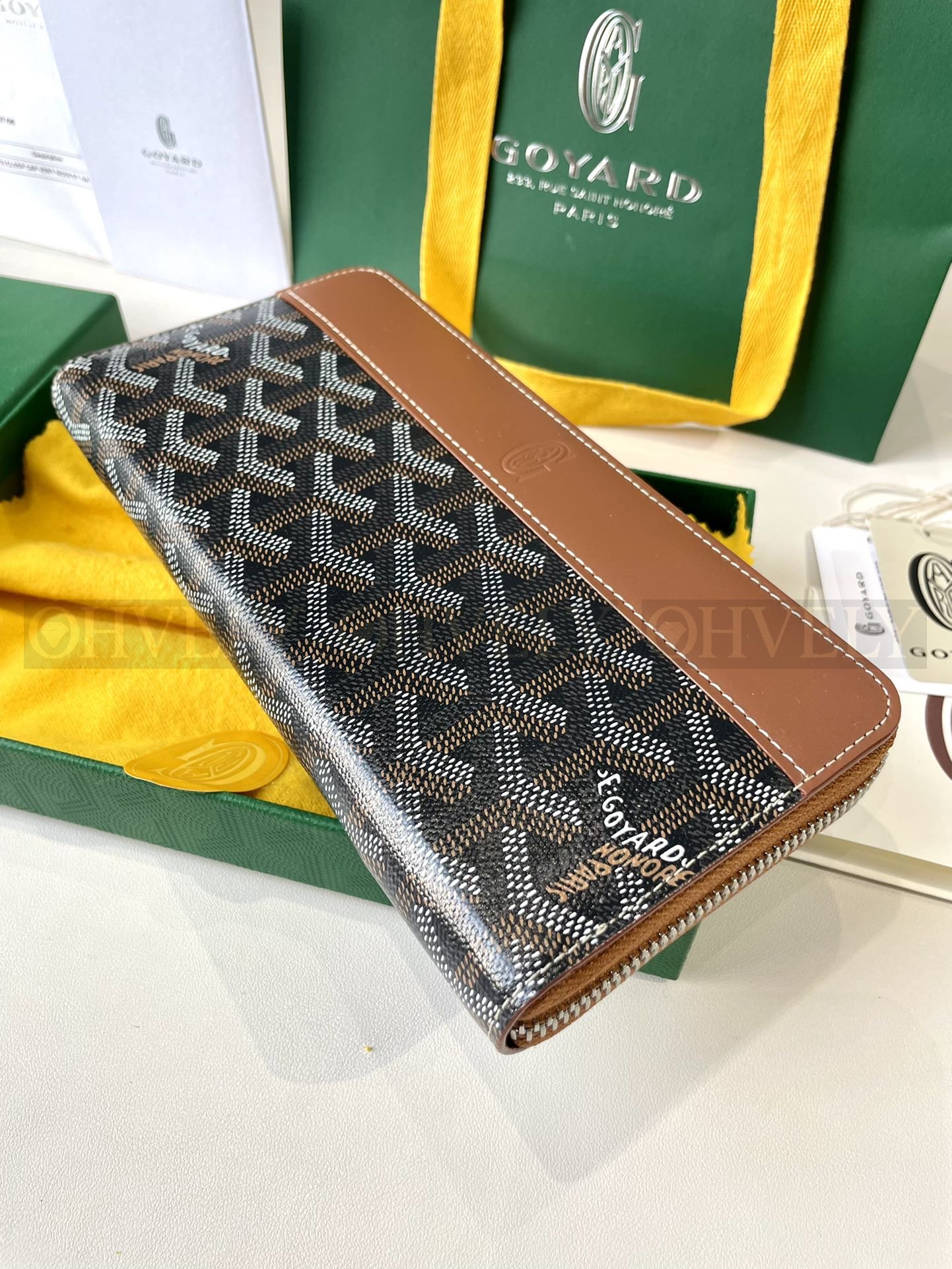 GOYARD 고야드 마티뇽 GM 월렛 블랙&브라운 상품 썸네일
