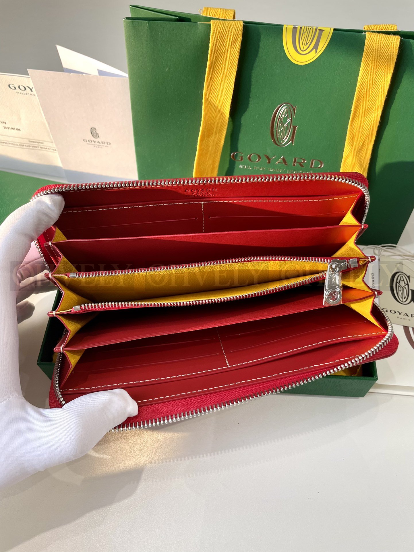 GOYARD 고야드 마티뇽 GM 월렛 레드 상품 썸네일