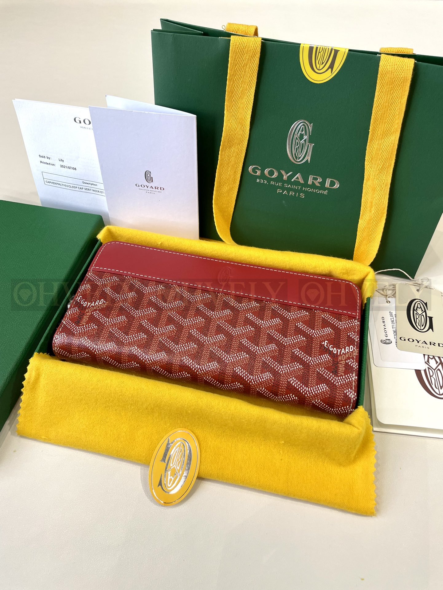 GOYARD 고야드 마티뇽 GM 월렛 레드 상품 썸네일