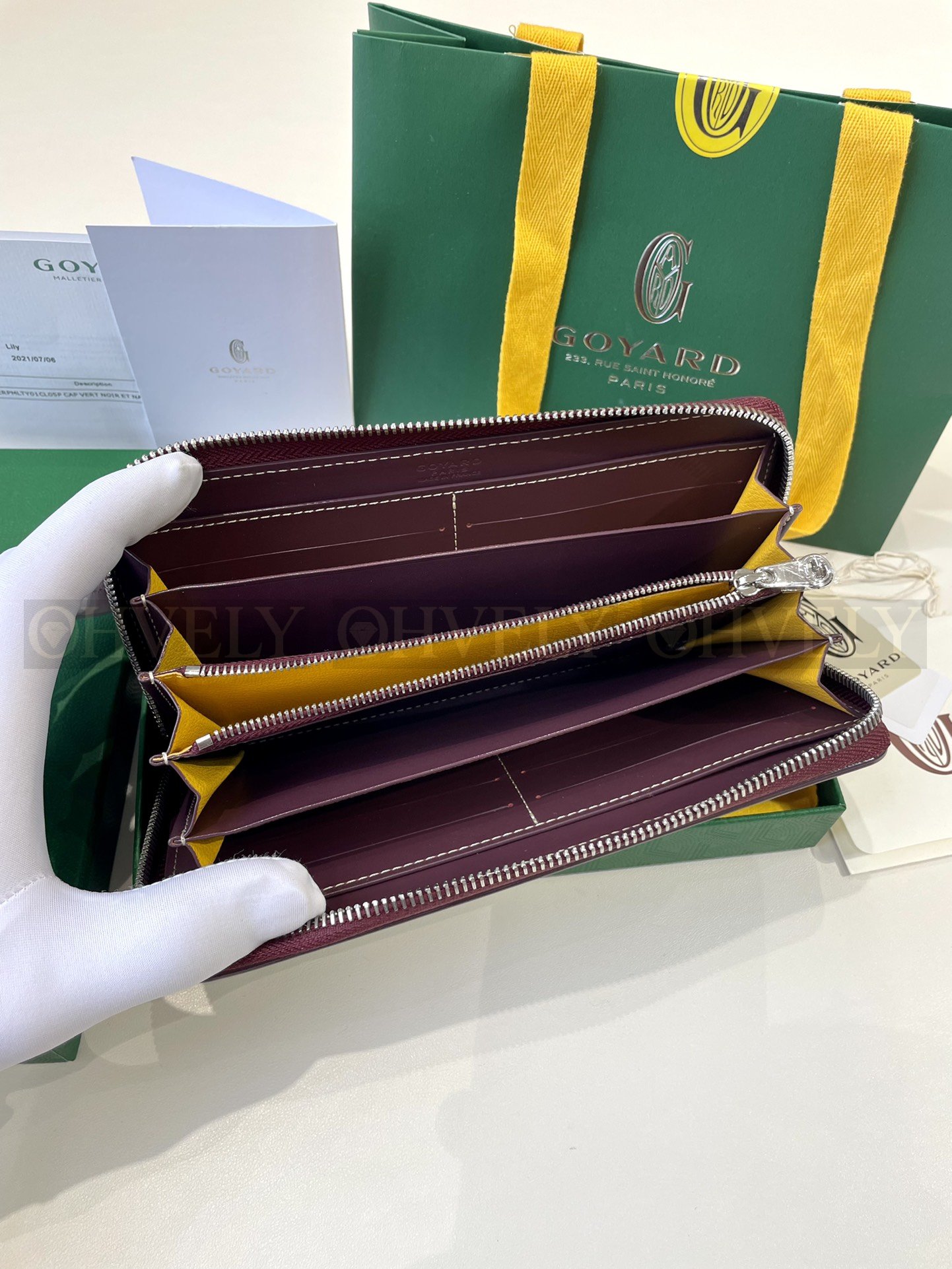 GOYARD 고야드 마티뇽 GM 월렛 버건디 상품 썸네일