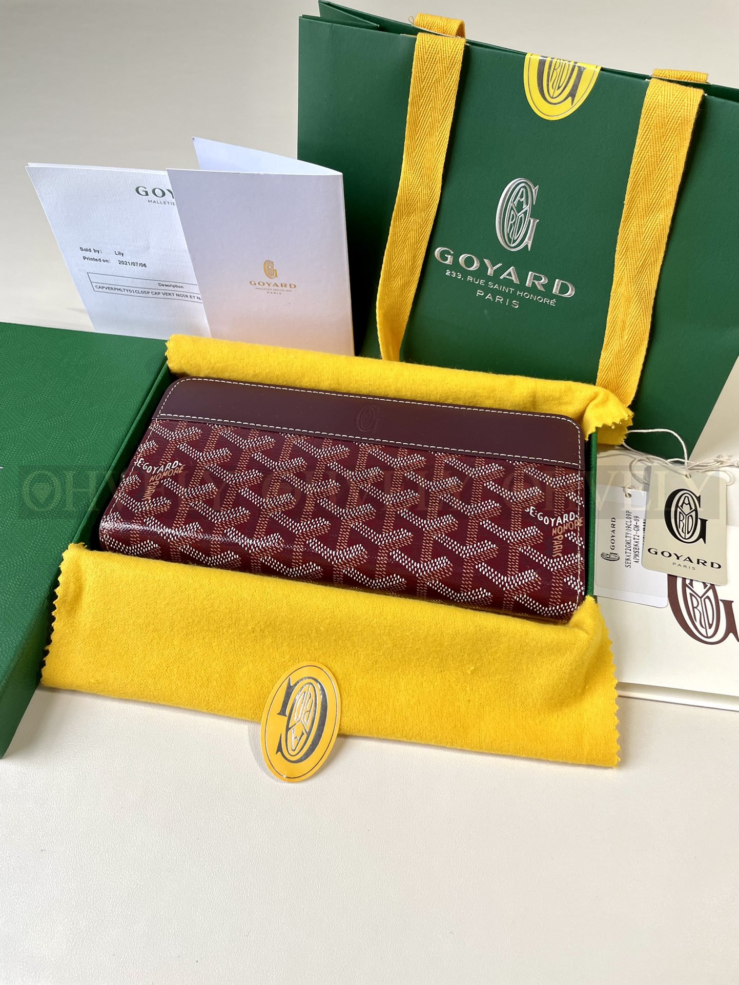 GOYARD 고야드 마티뇽 GM 월렛 버건디 상품 썸네일