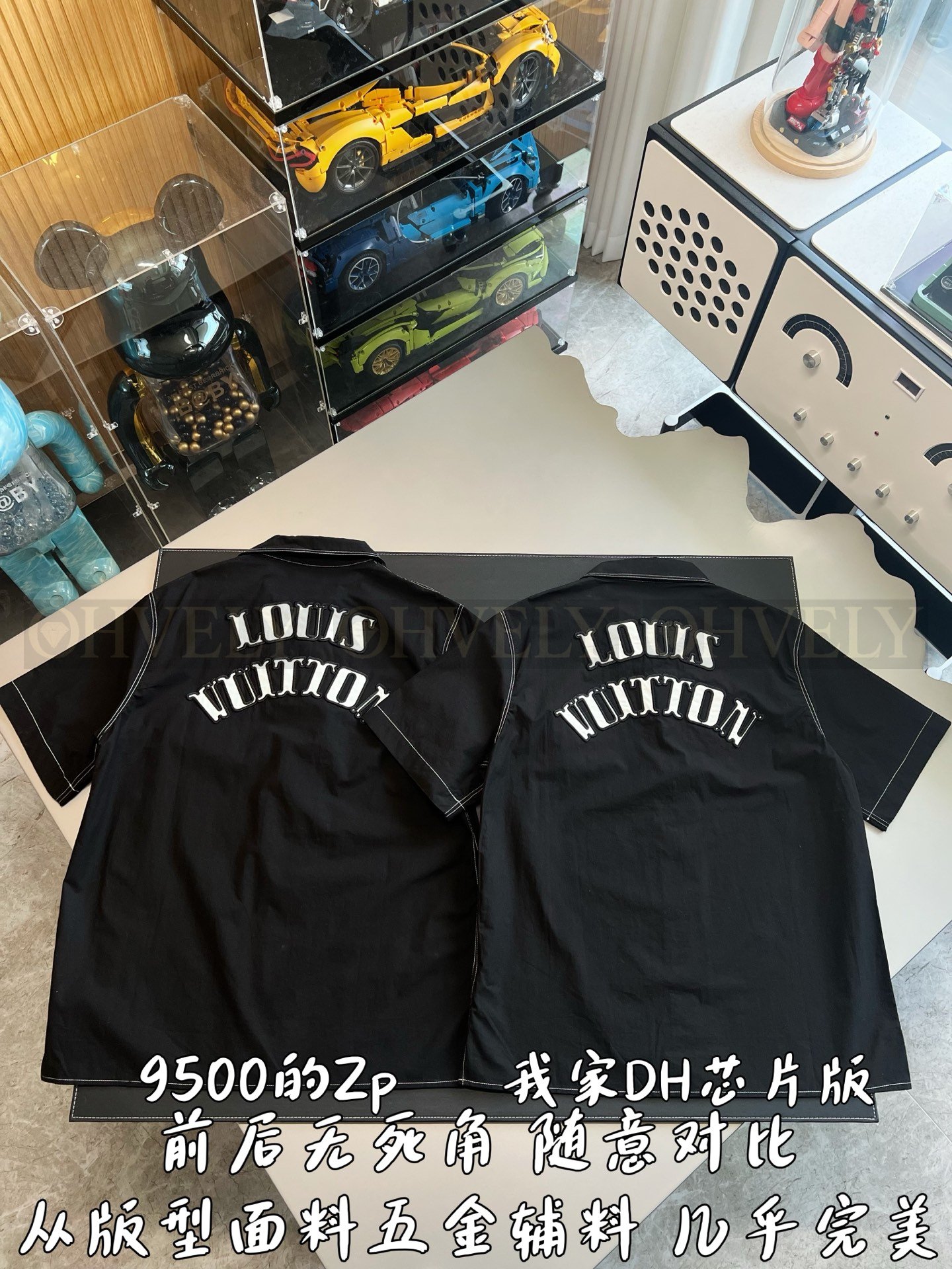 【 ZP버전 】루이비통 Louis Vuitton 다이스 로고 자수 패치 반팔 셔츠 상품 썸네일