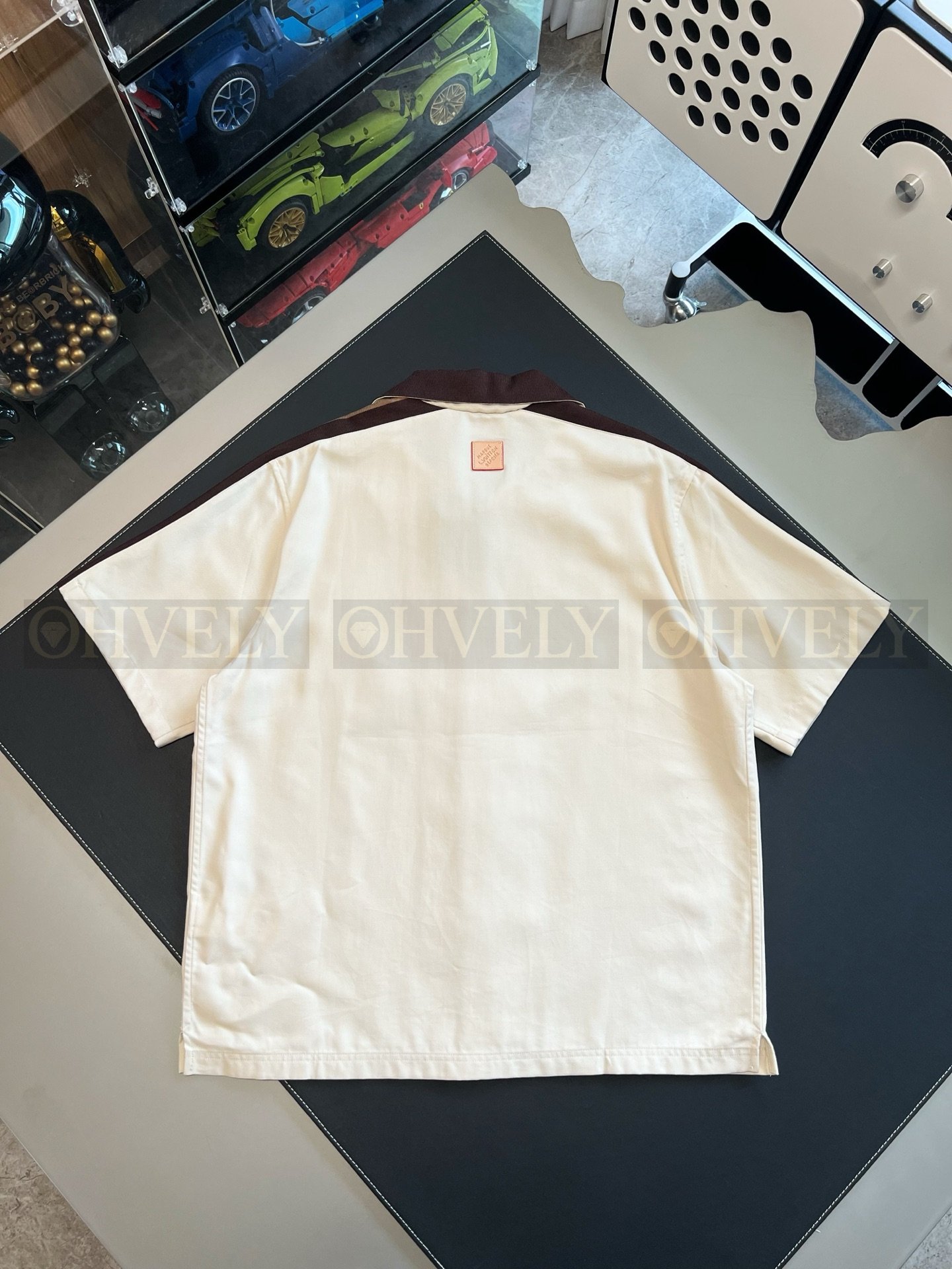 【 ZP버전 】루이비통 Louis Vuitton 바이컬러 모노그램 테이프 폴로 셔츠 상품 썸네일