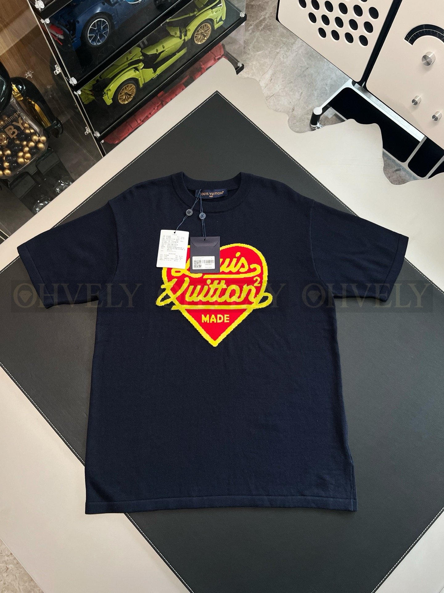 【 ZP버전 】루이비통 Louis Vuitton LV MADE 하트 인타르시아 니트 티셔츠 상품 썸네일