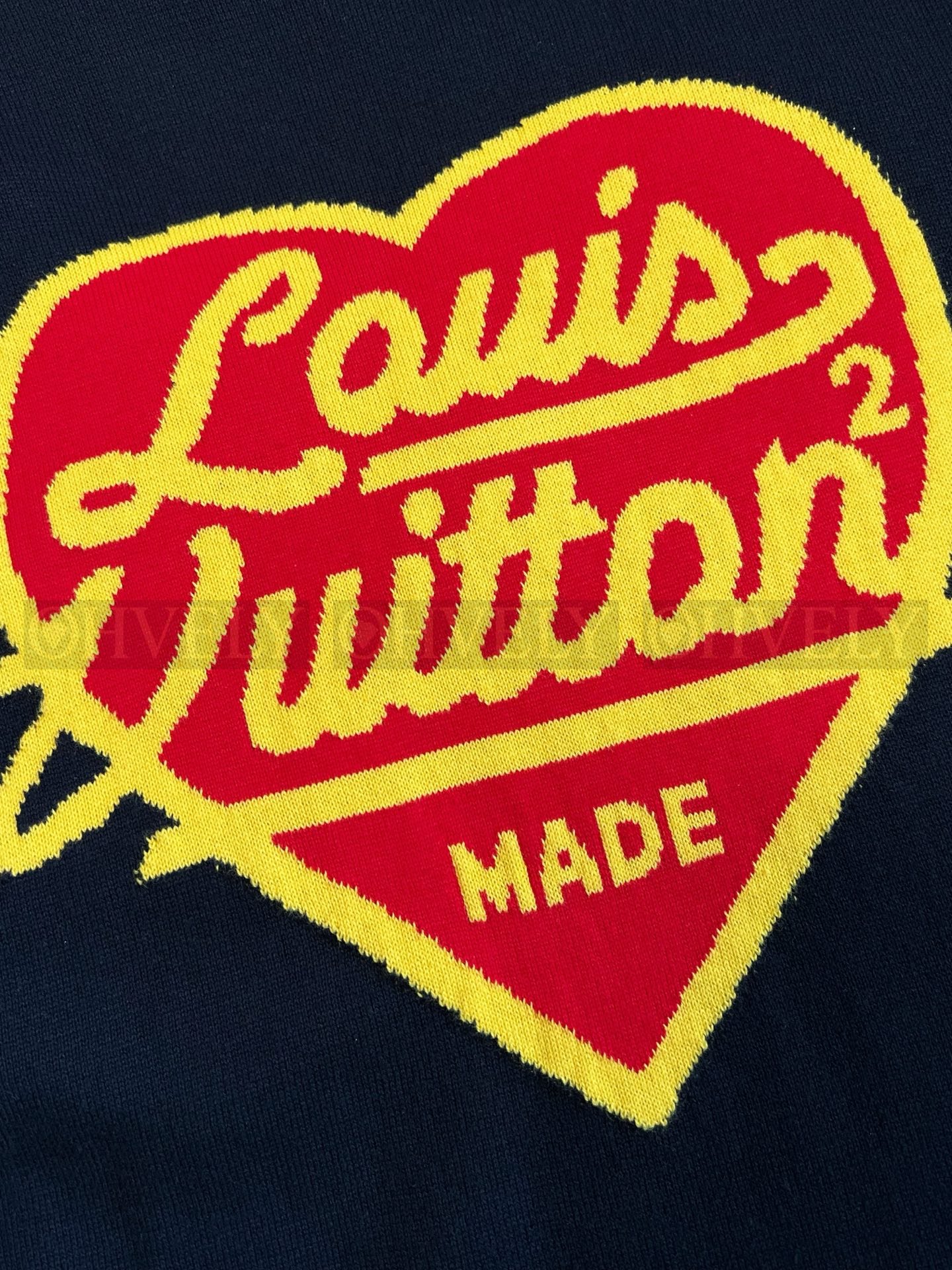 【 ZP버전 】루이비통 Louis Vuitton LV MADE 하트 인타르시아 니트 티셔츠 상품 썸네일