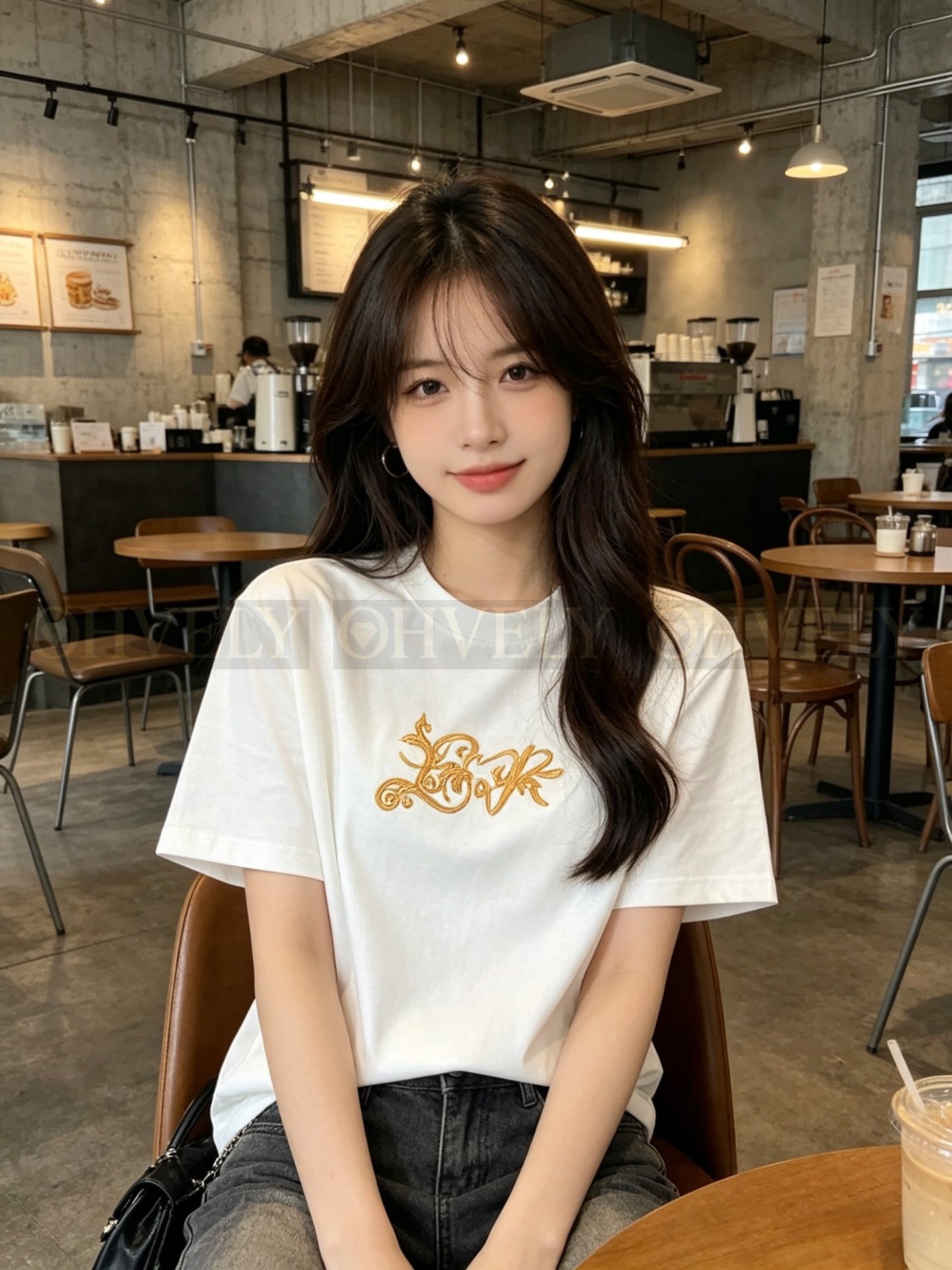 【 ZP버전 】루이비통 Louis Vuitton 골드 시그니처 엠브로이드 티셔츠 상품 썸네일