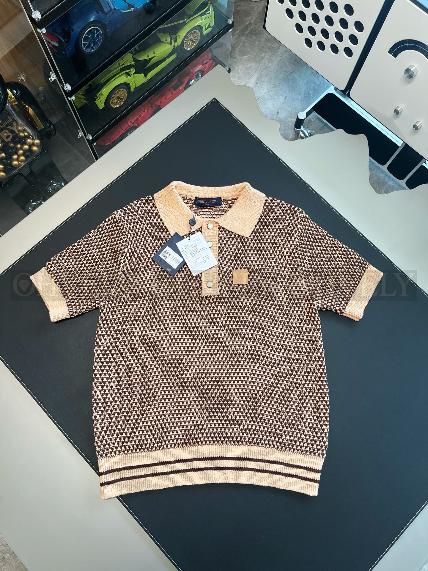 【 ZP버전 】루이비통 Louis Vuitton 청키 메시 니트 폴로 셔츠 상품 썸네일