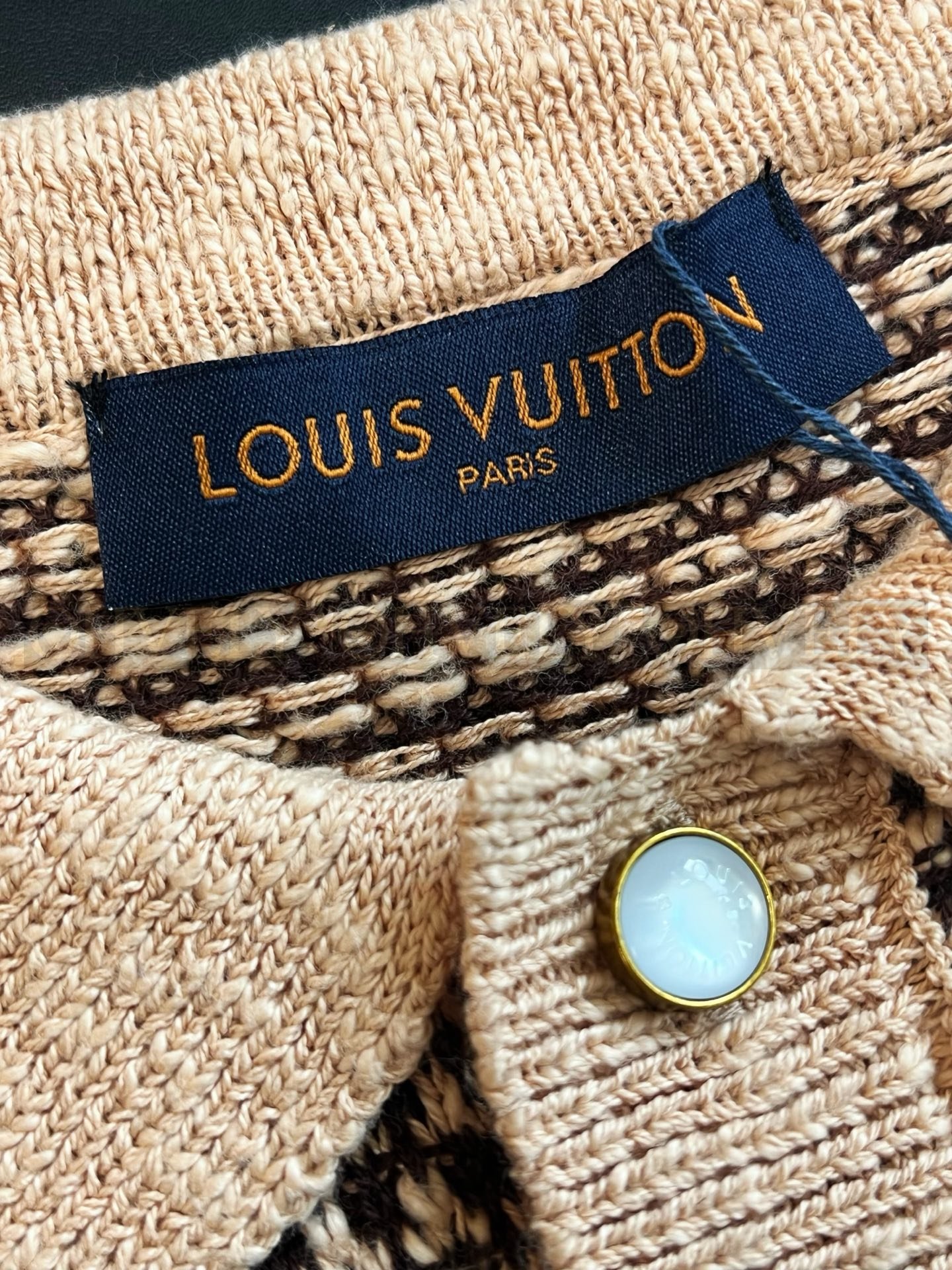 【 ZP버전 】루이비통 Louis Vuitton 청키 메시 니트 폴로 셔츠 상품 썸네일