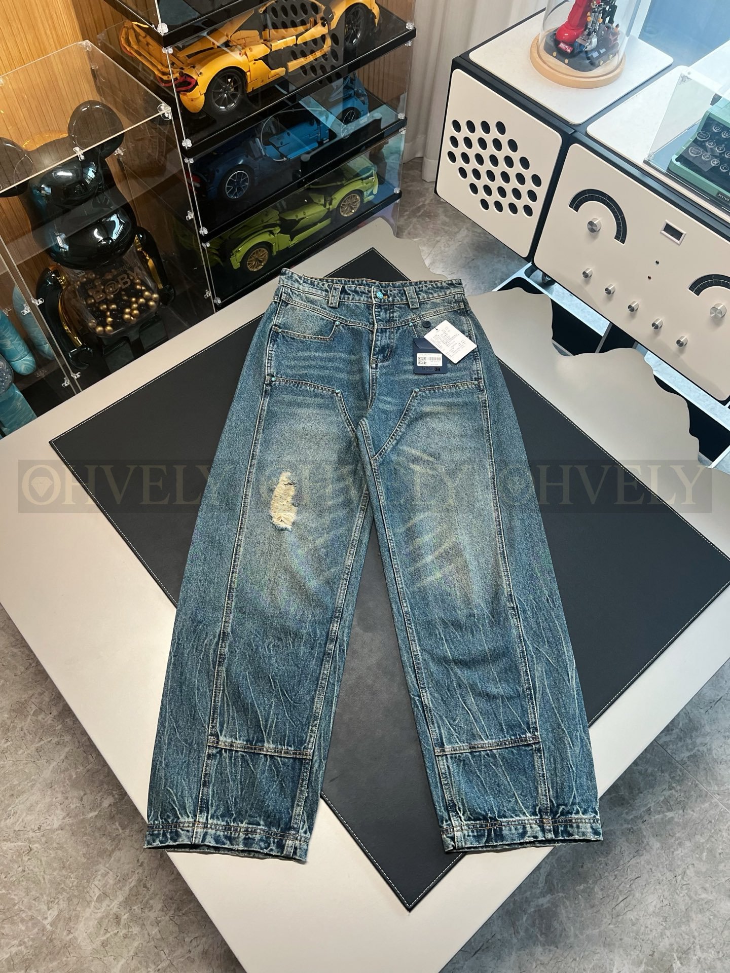 【 ZP버전 】루이비통 Louis Vuitton 빈티지 워싱 디스트로이드 데님 팬츠 상품 썸네일