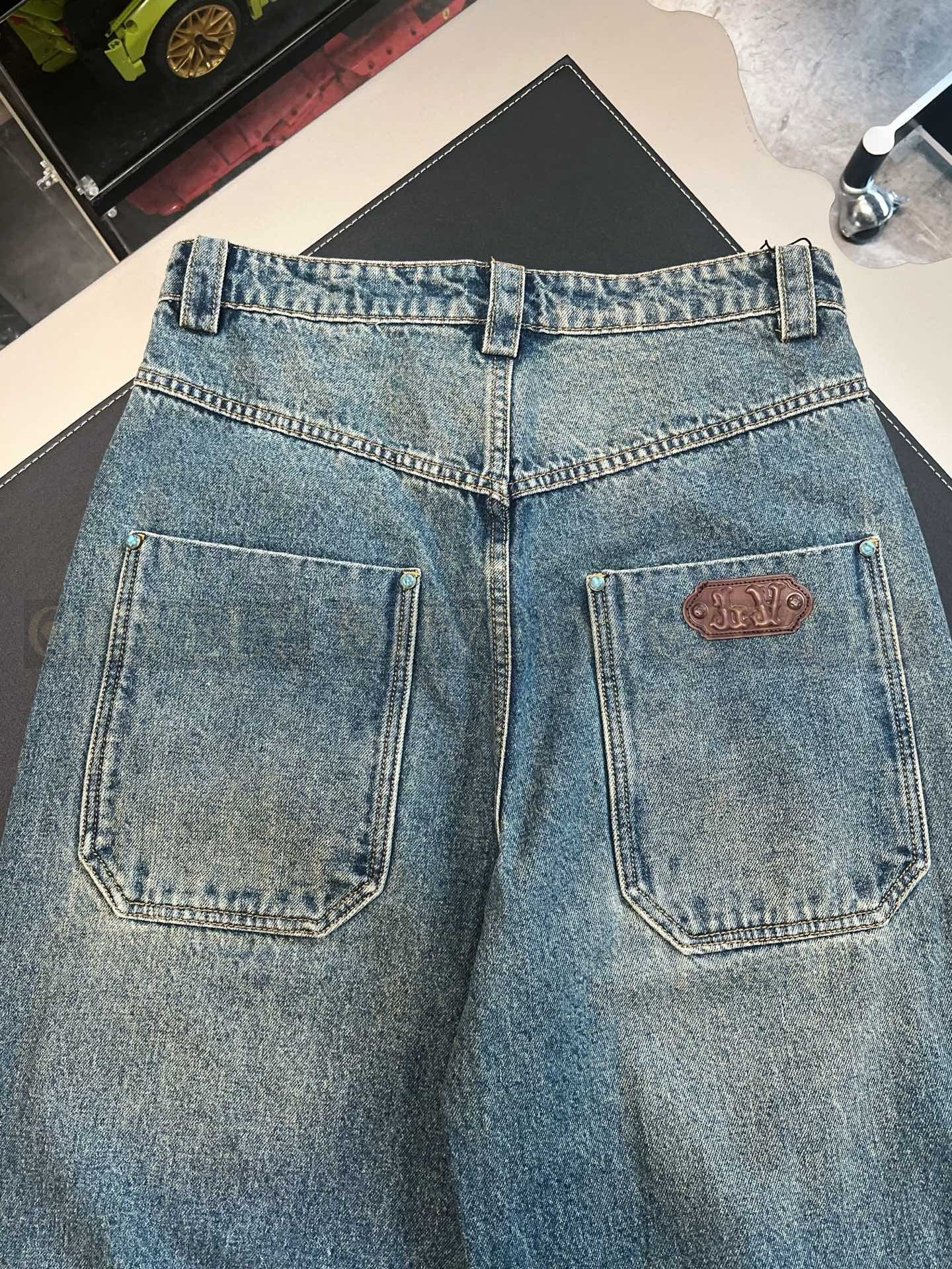 【 ZP버전 】루이비통 Louis Vuitton 빈티지 워싱 디스트로이드 데님 팬츠 상품 썸네일