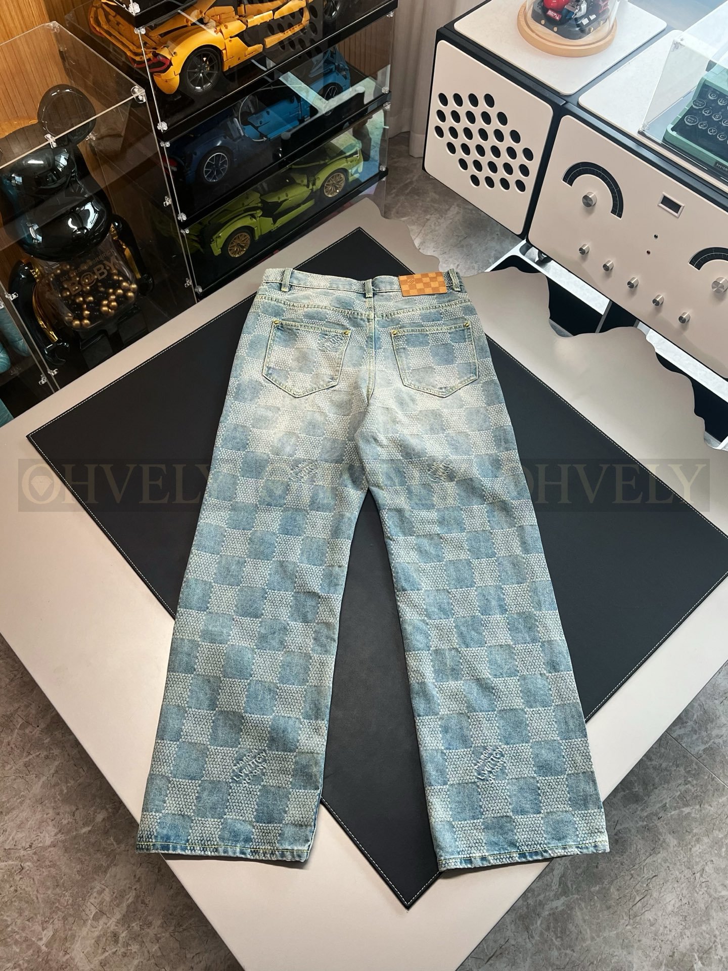 【 ZP버전 】루이비통 Louis Vuitton 다미에 자카드 레귤러 데님 팬츠 상품 썸네일