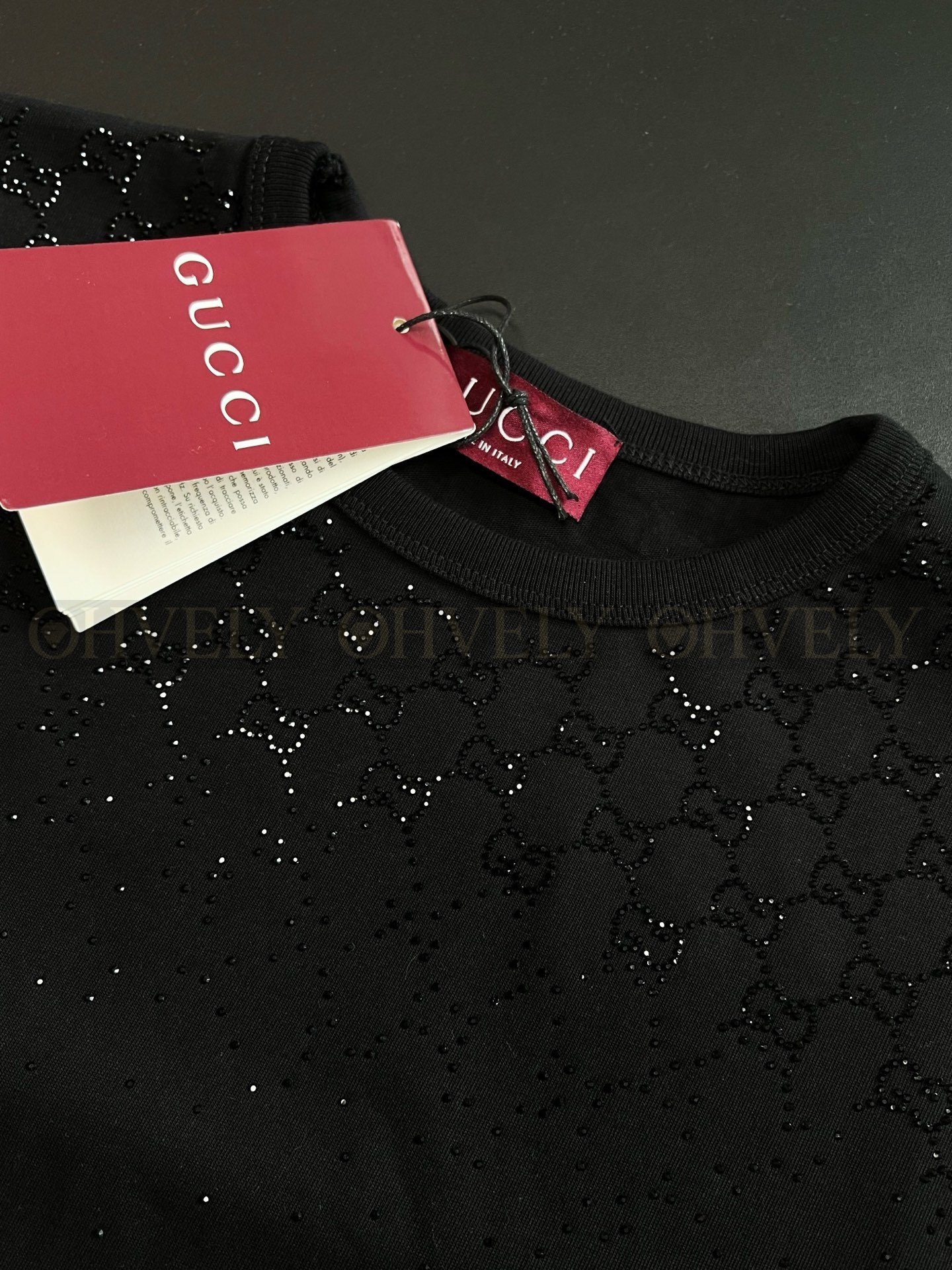 【 ZP버전 】구찌 Gucci GG 크리스털 그라데이션 티셔츠 상품 썸네일