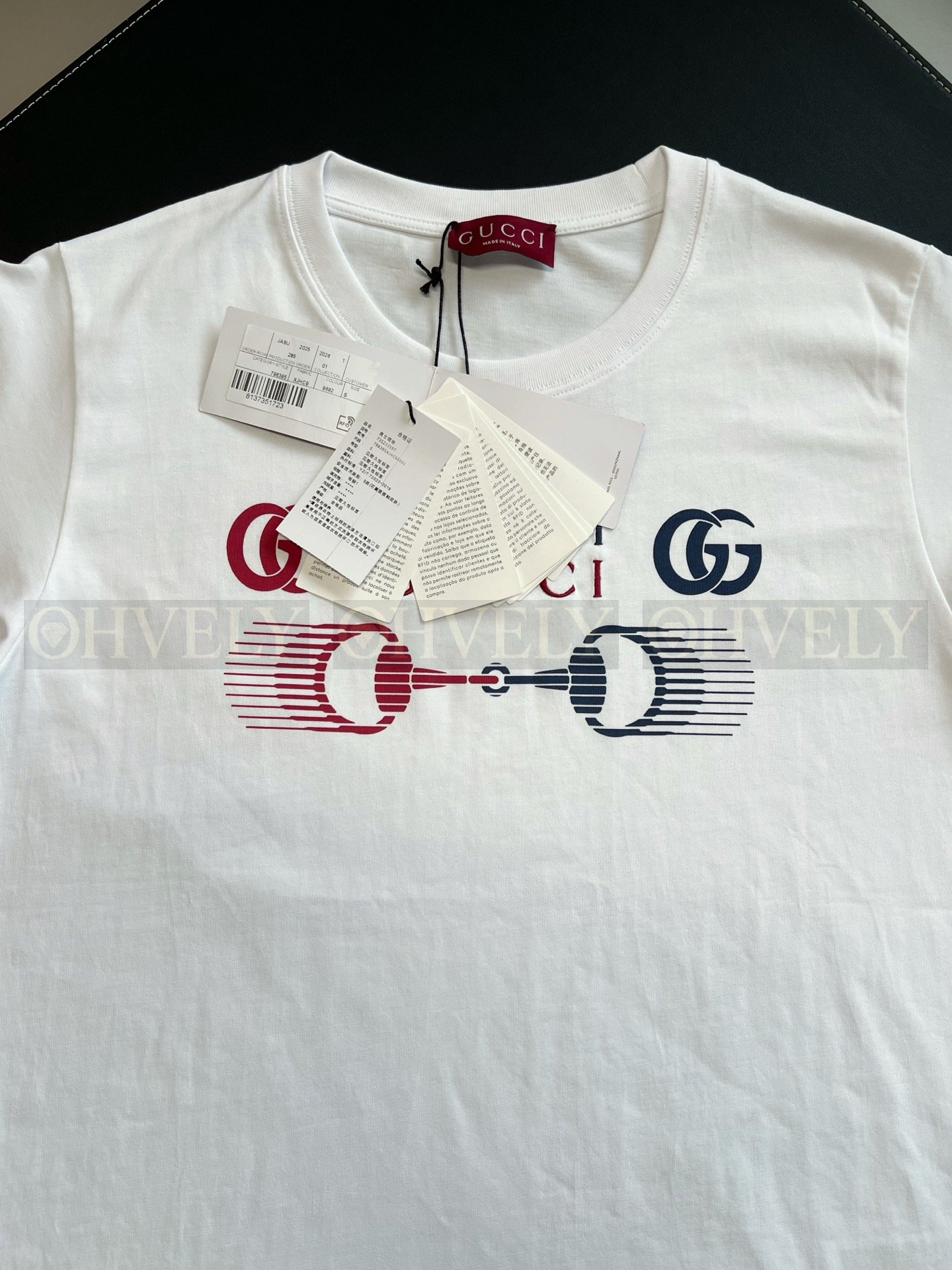 【 ZP버전 】구찌 Gucci 호스빗 GG 로고 프린트 티셔츠 상품 썸네일