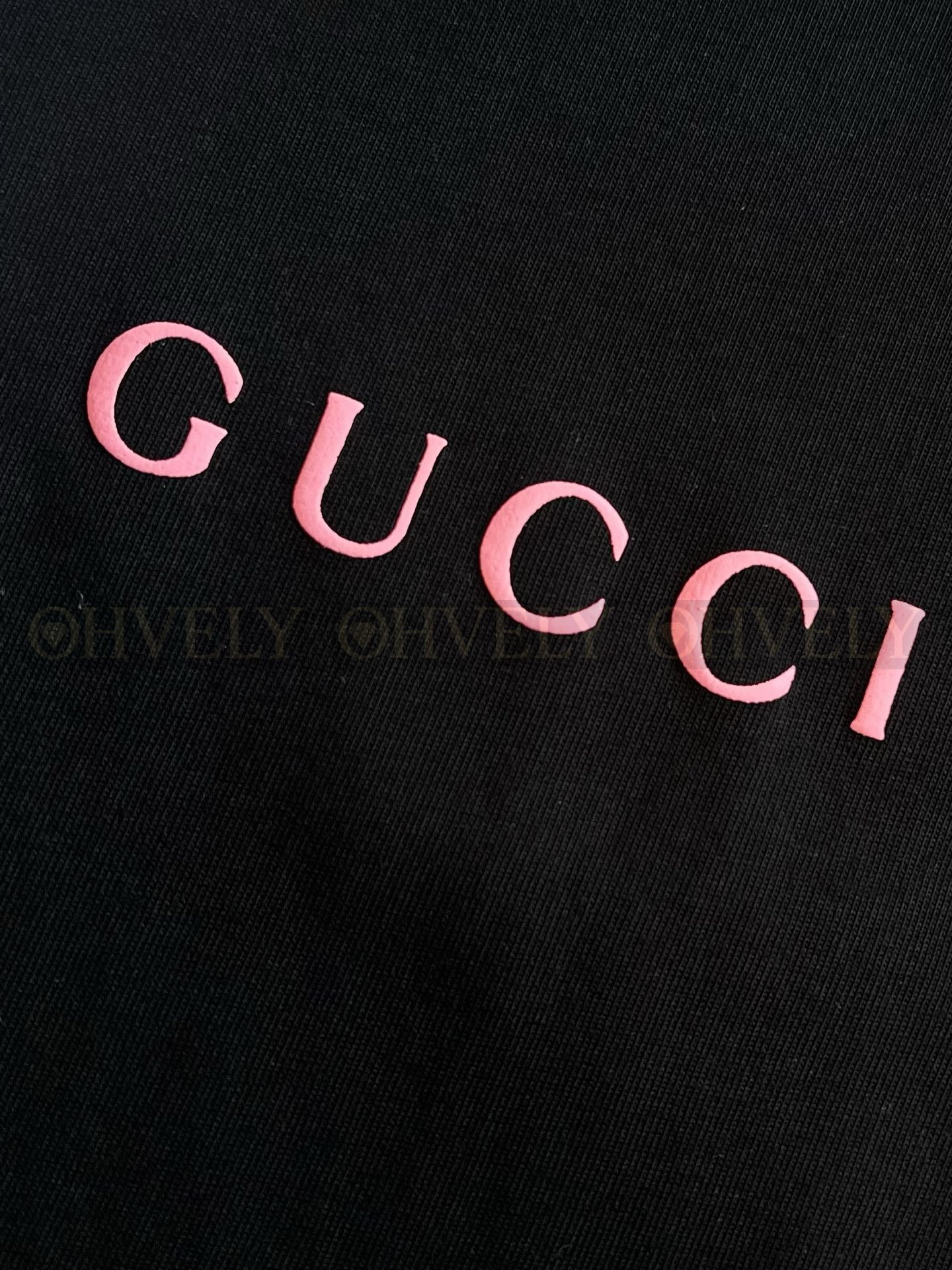 【 ZP버전 】구찌 Gucci 핑크 로고 자수 티셔츠 상품 썸네일