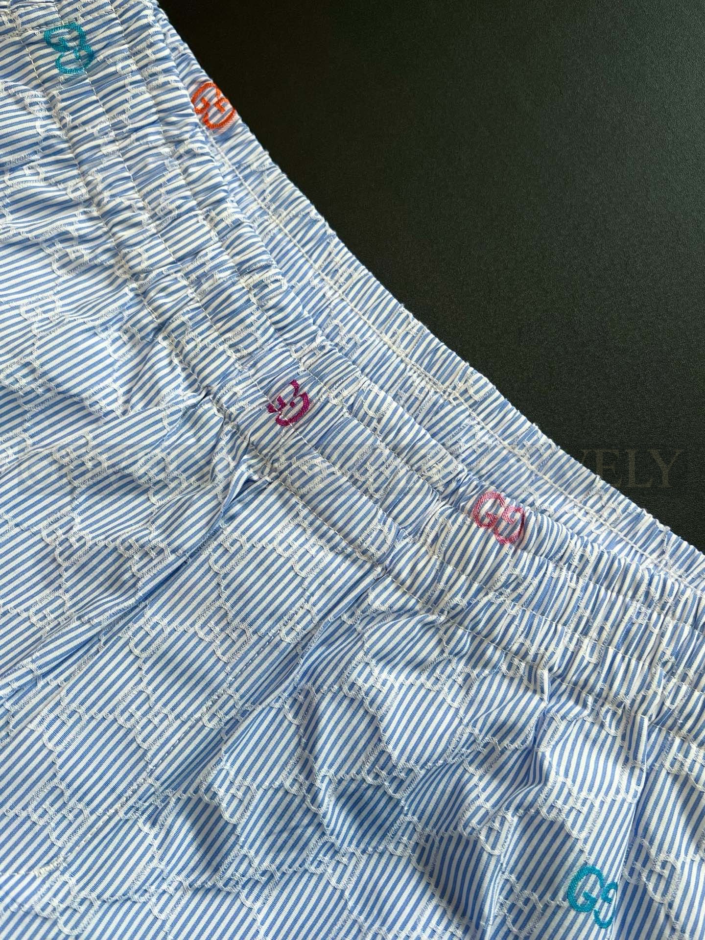 【 ZP버전 】구찌 Gucci 멀티컬러 GG 시어사커 반바지 상품 썸네일
