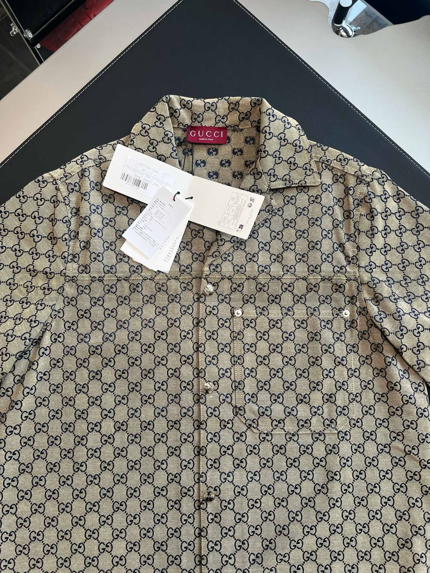 【 ZP버전 】구찌 Gucci GG 자카드 셔츠 상품 썸네일
